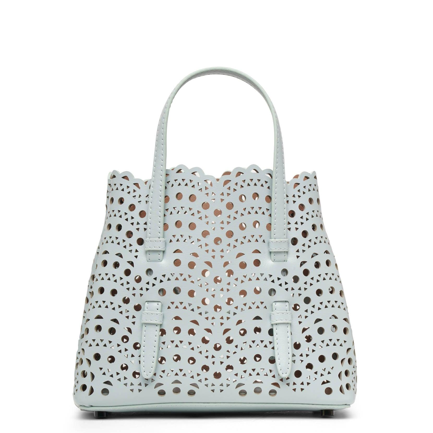 Alaïa Mina 20 Vague Mint Tote Bag in White Lyst