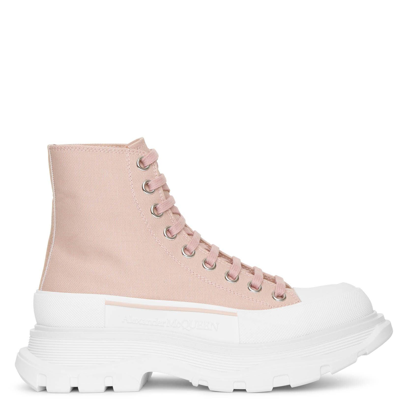 Alexander McQueen Synthetic Tread Slick High-top Sneakers in Pink 