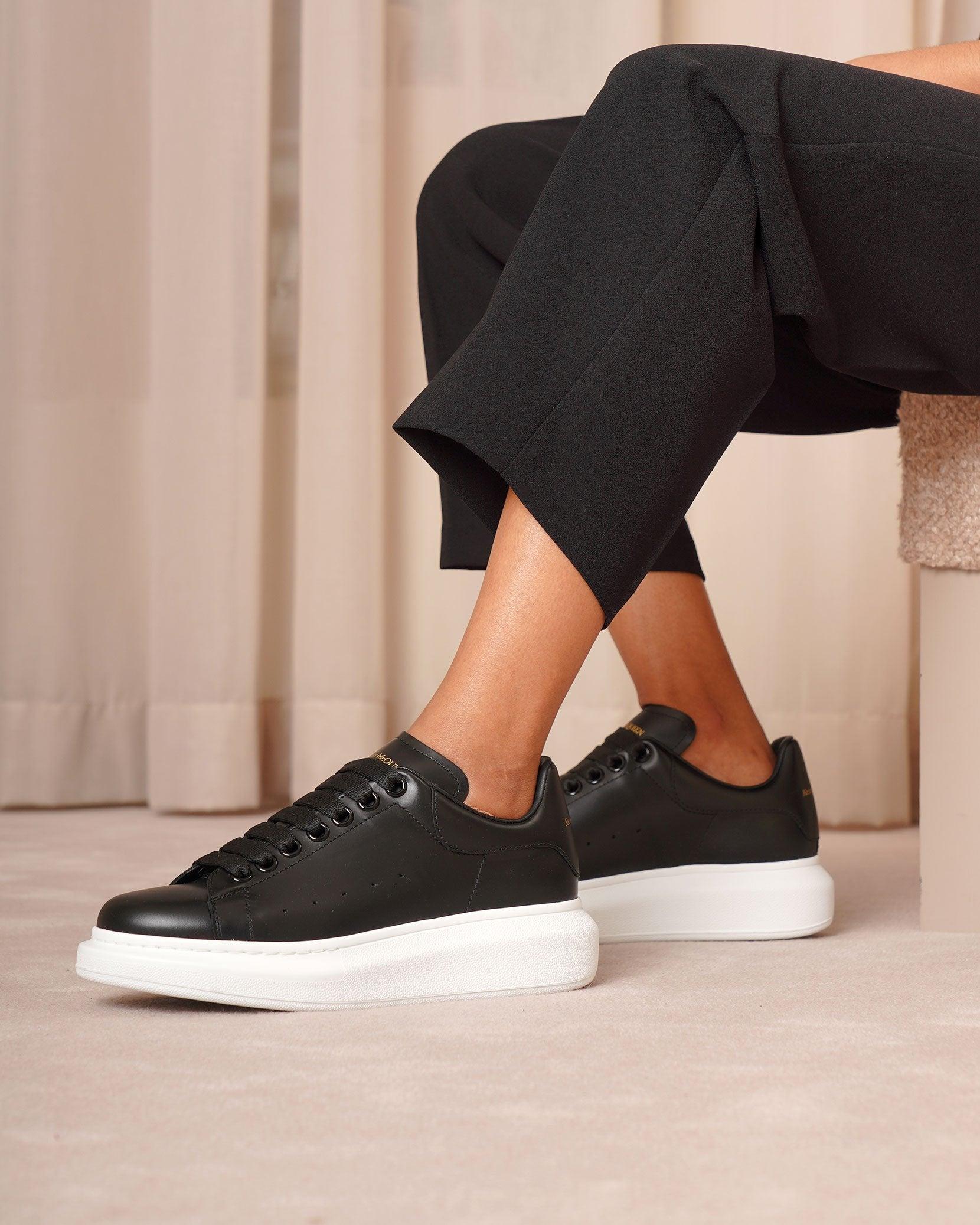 Alexander McQueen Leather Sneakers Black - Save 22% - Lyst