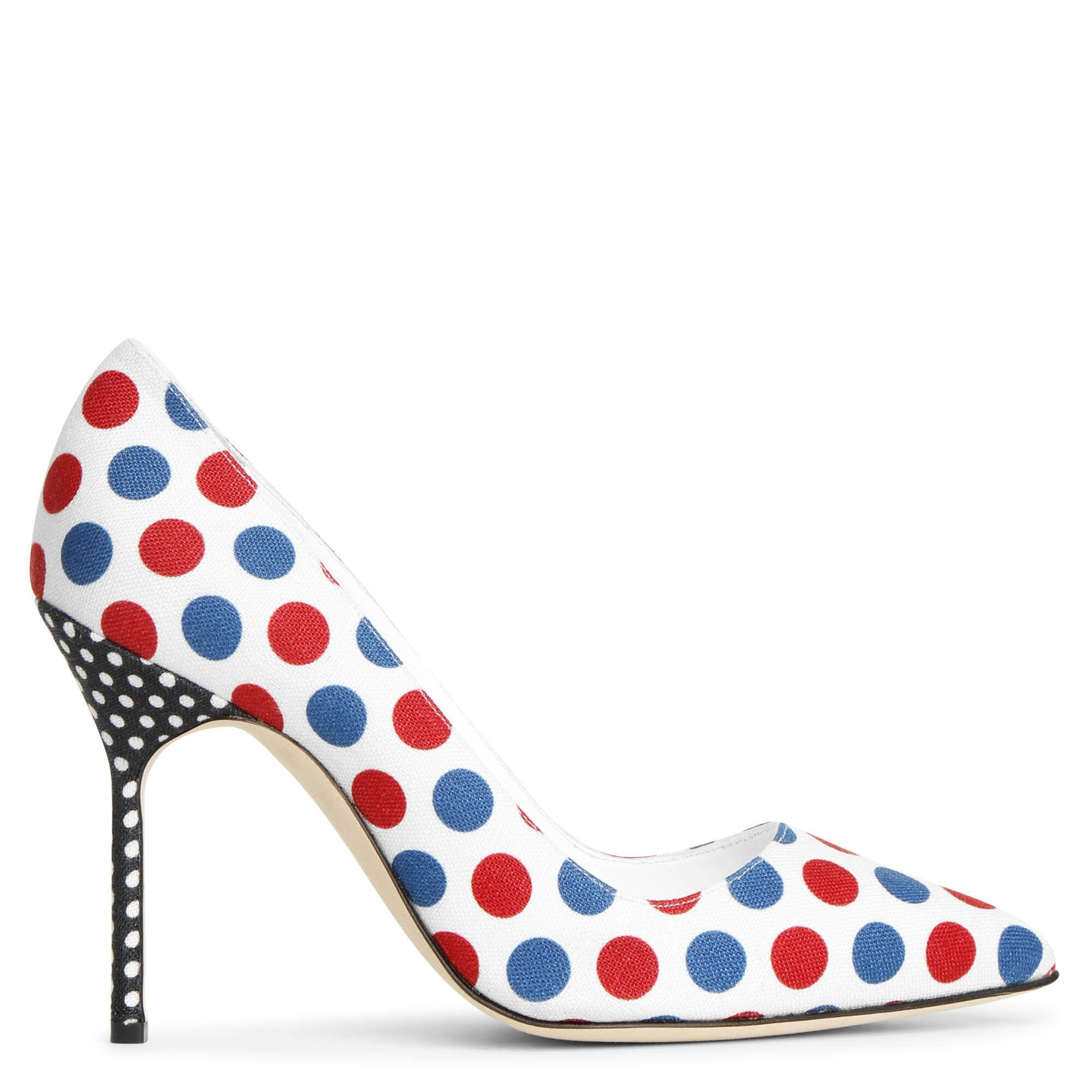manolo blahnik polka dot
