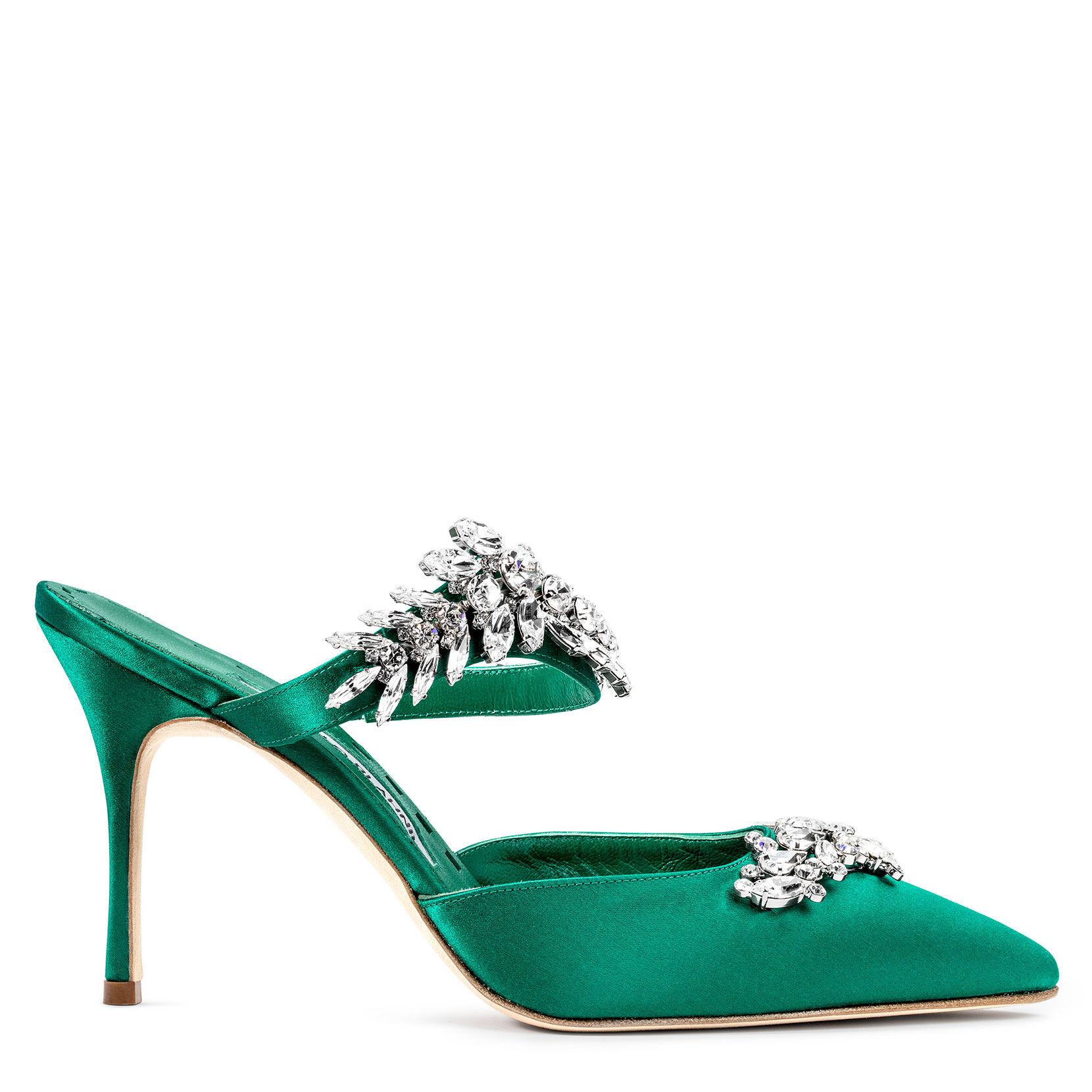 manolo blahnik emerald green