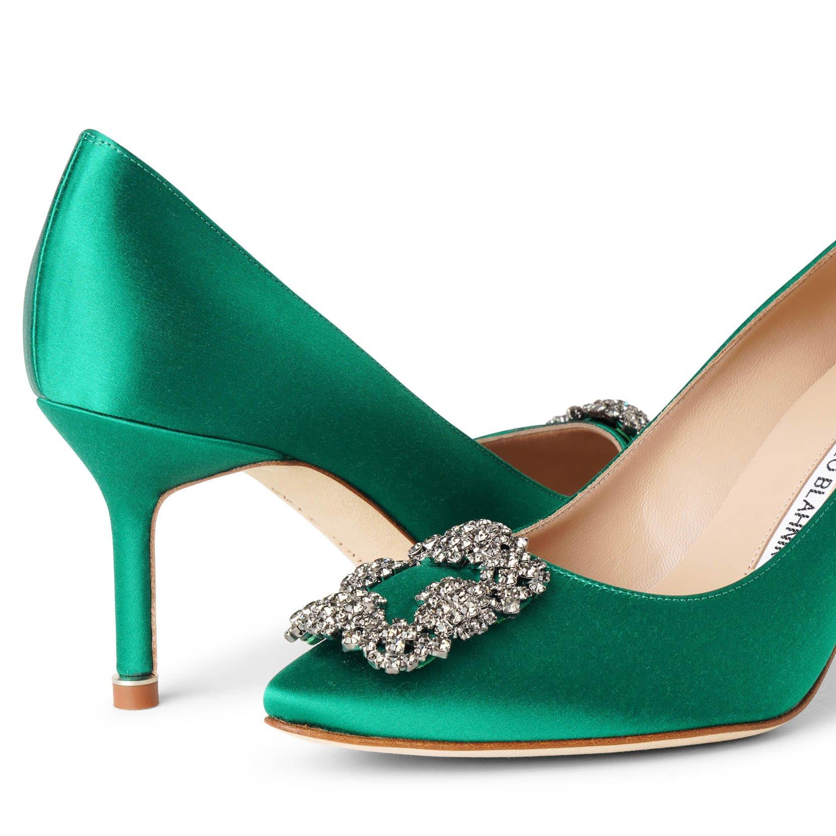 manolo blahnik emerald green
