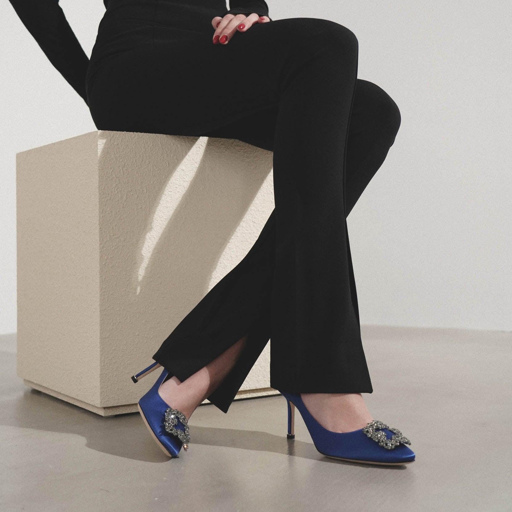 Hangisi 70 Manolo Blahnik Royal Blue Pumps Manolo Blahnik Hangisi