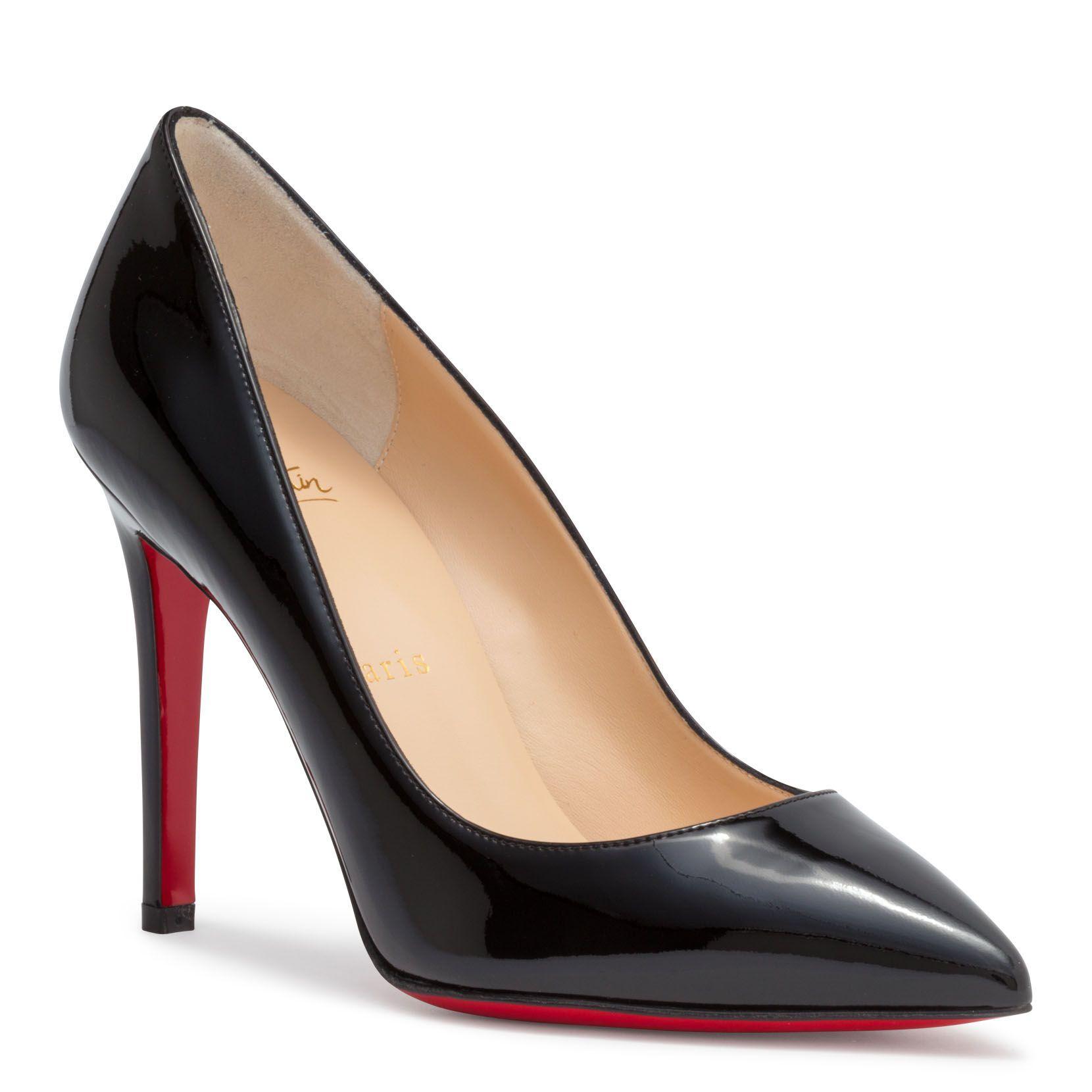 Christian Louboutin Pigalle 100 Black Patent Leather Pumps - Lyst