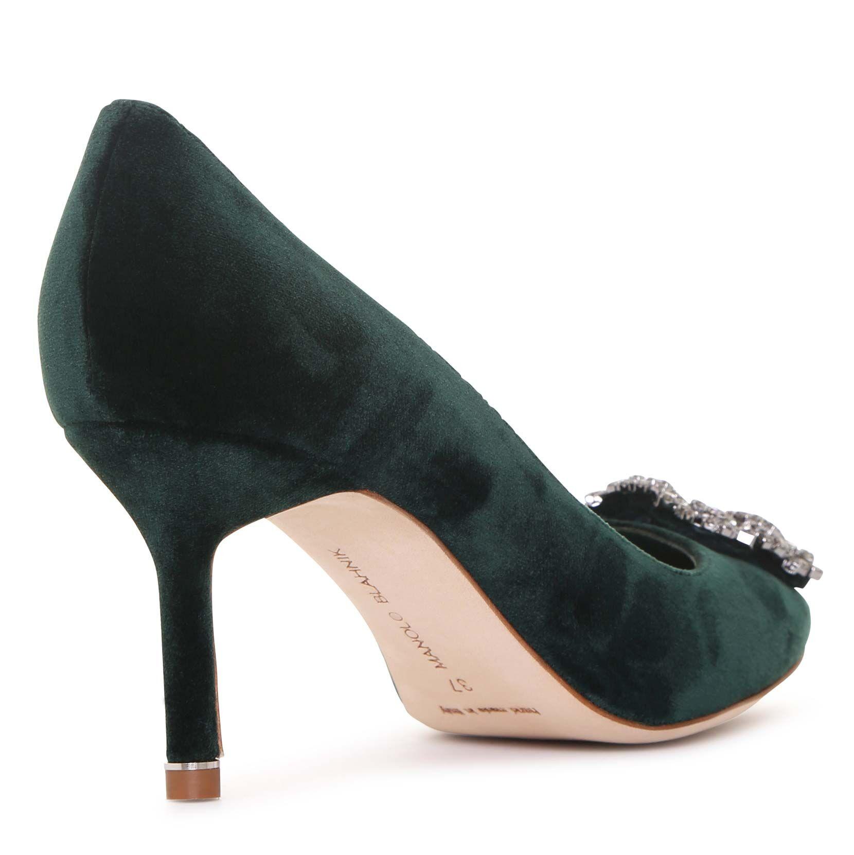 emerald manolo blahnik