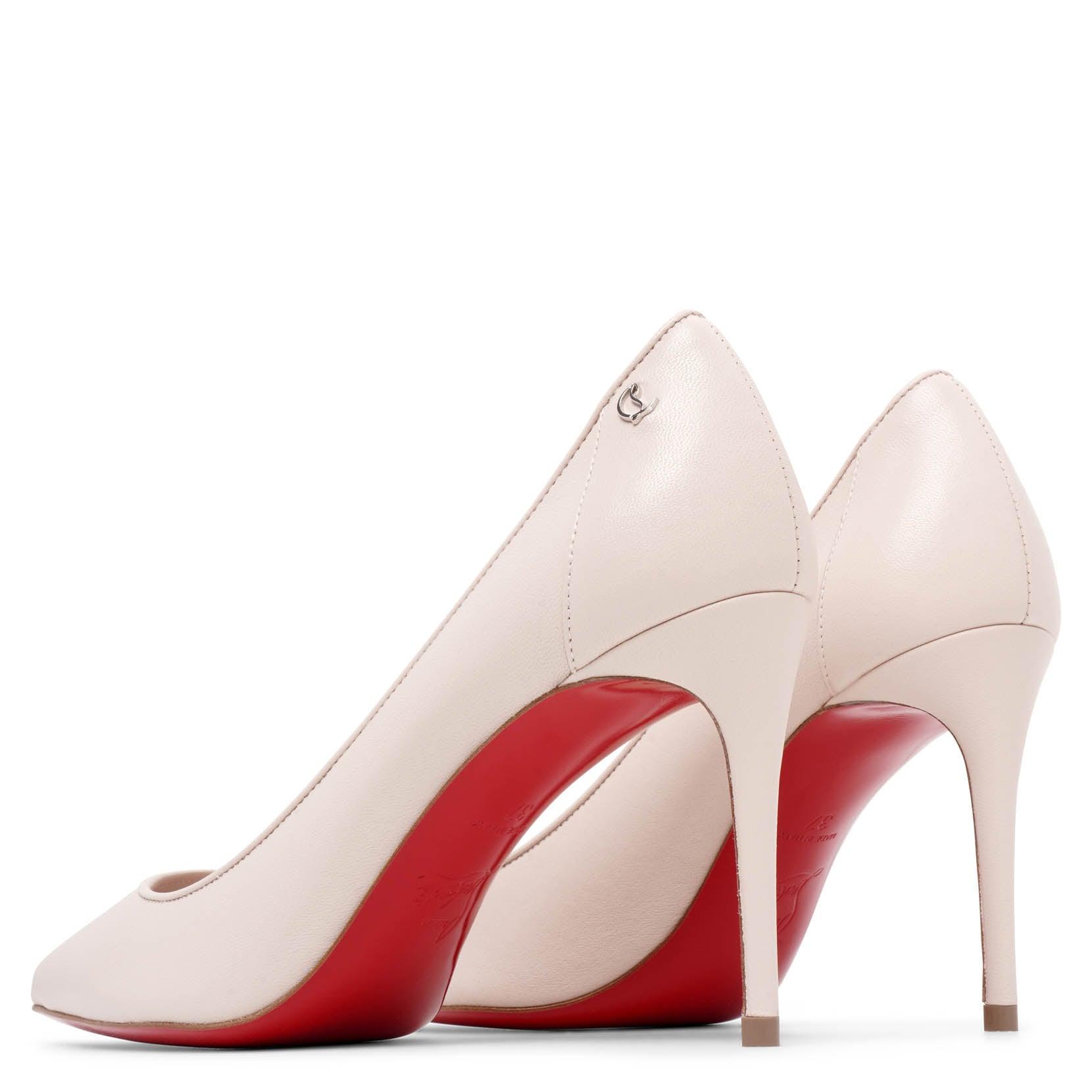 Christian Louboutin Sporty Kate 85 Beige Leather Pumps in Christian Louboutin Sporty Kate 85 Beige Leather Pumps in
