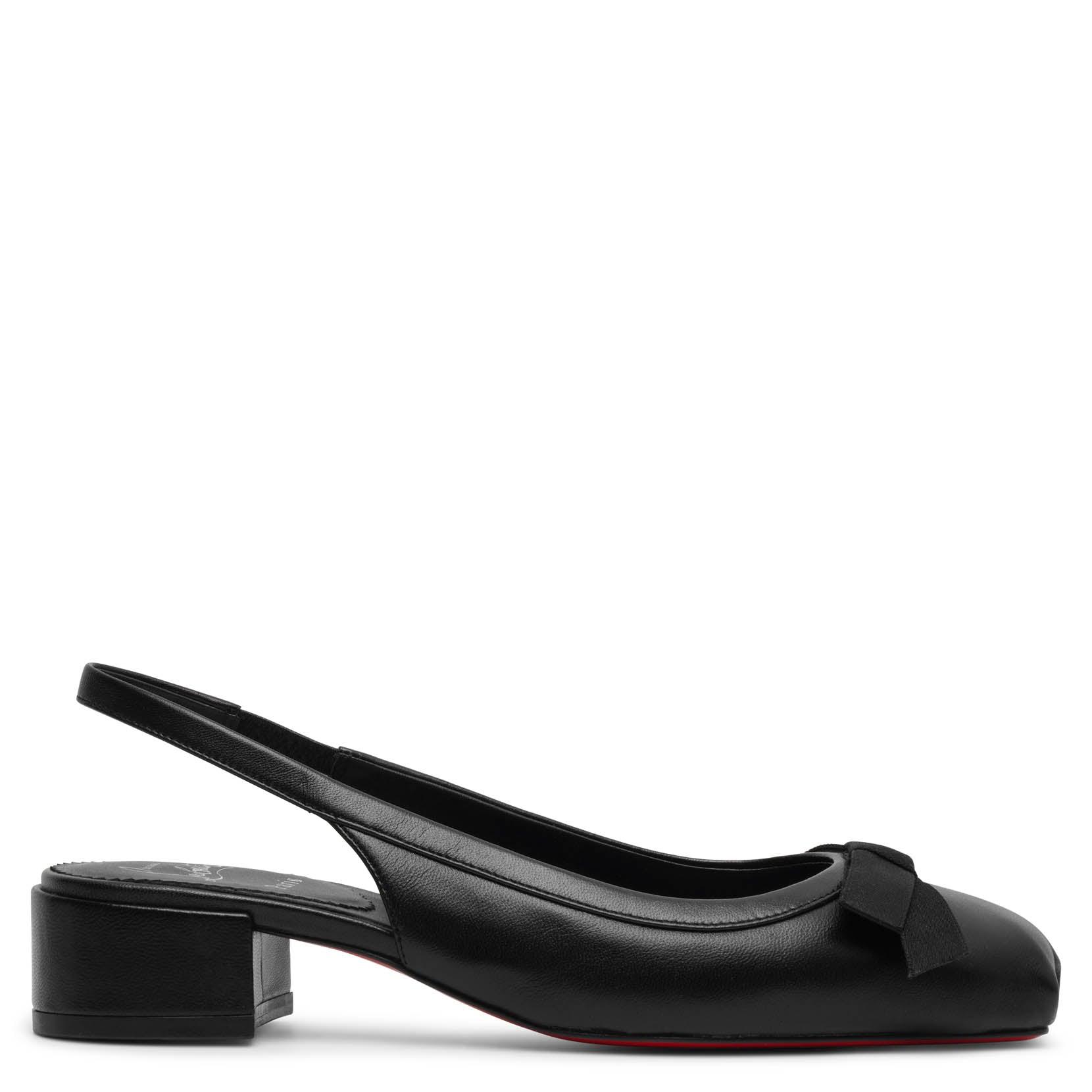 Christian Louboutin Mamaflirt Black Leather Sling Pumps | Lyst Christian Louboutin Mamaflirt Black Leather Sling Pumps | Lyst