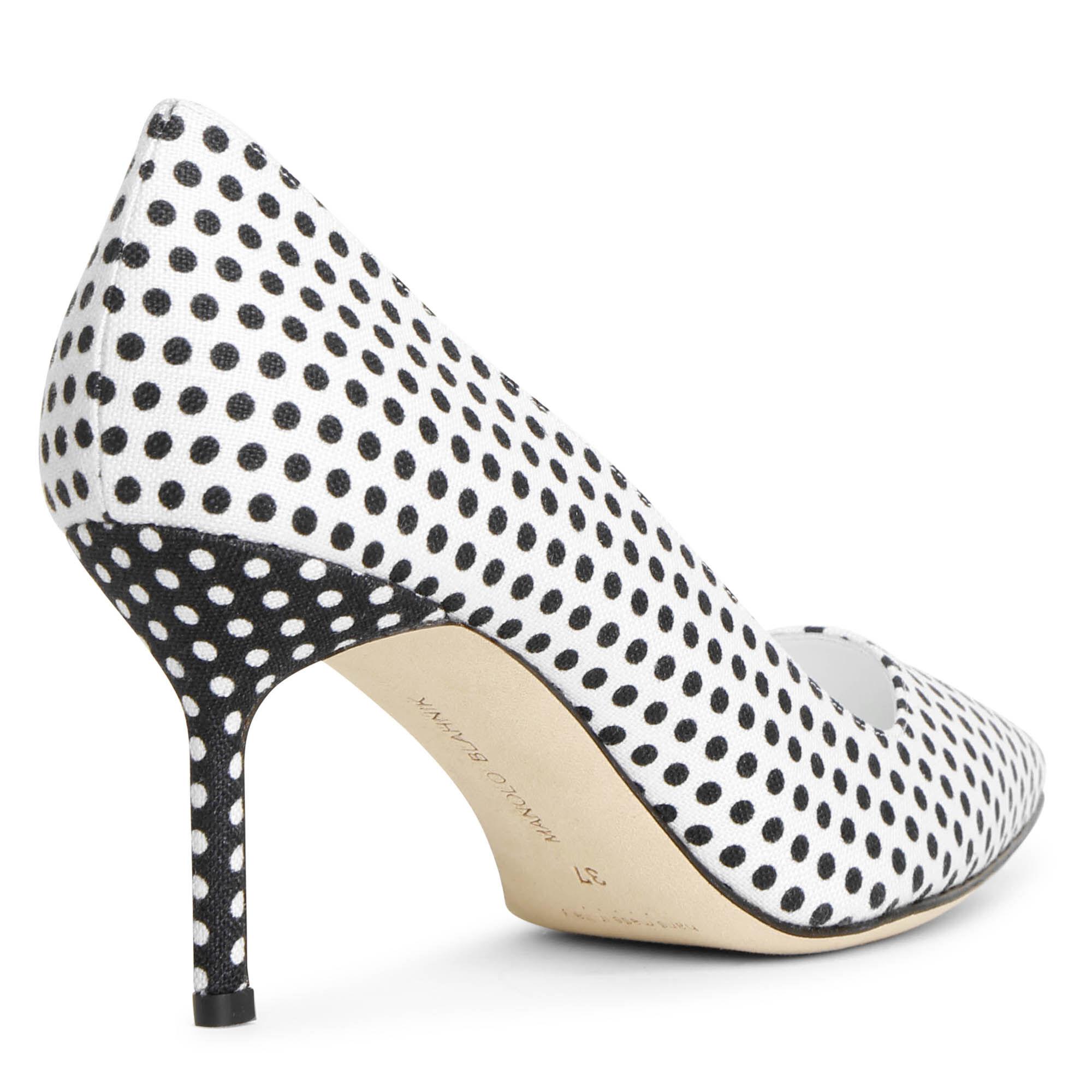 manolo blahnik polka dot