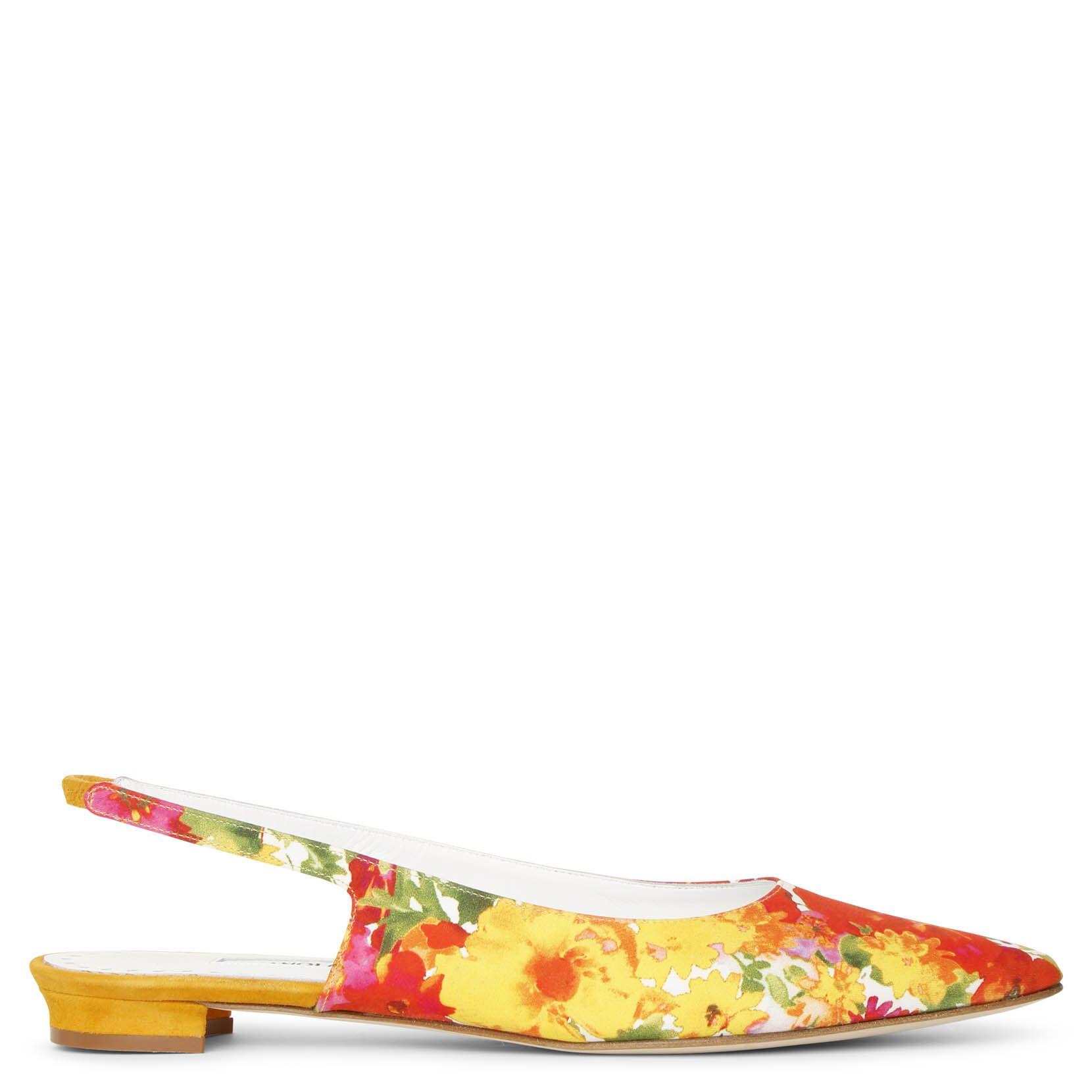 manolo blahnik slingback flat