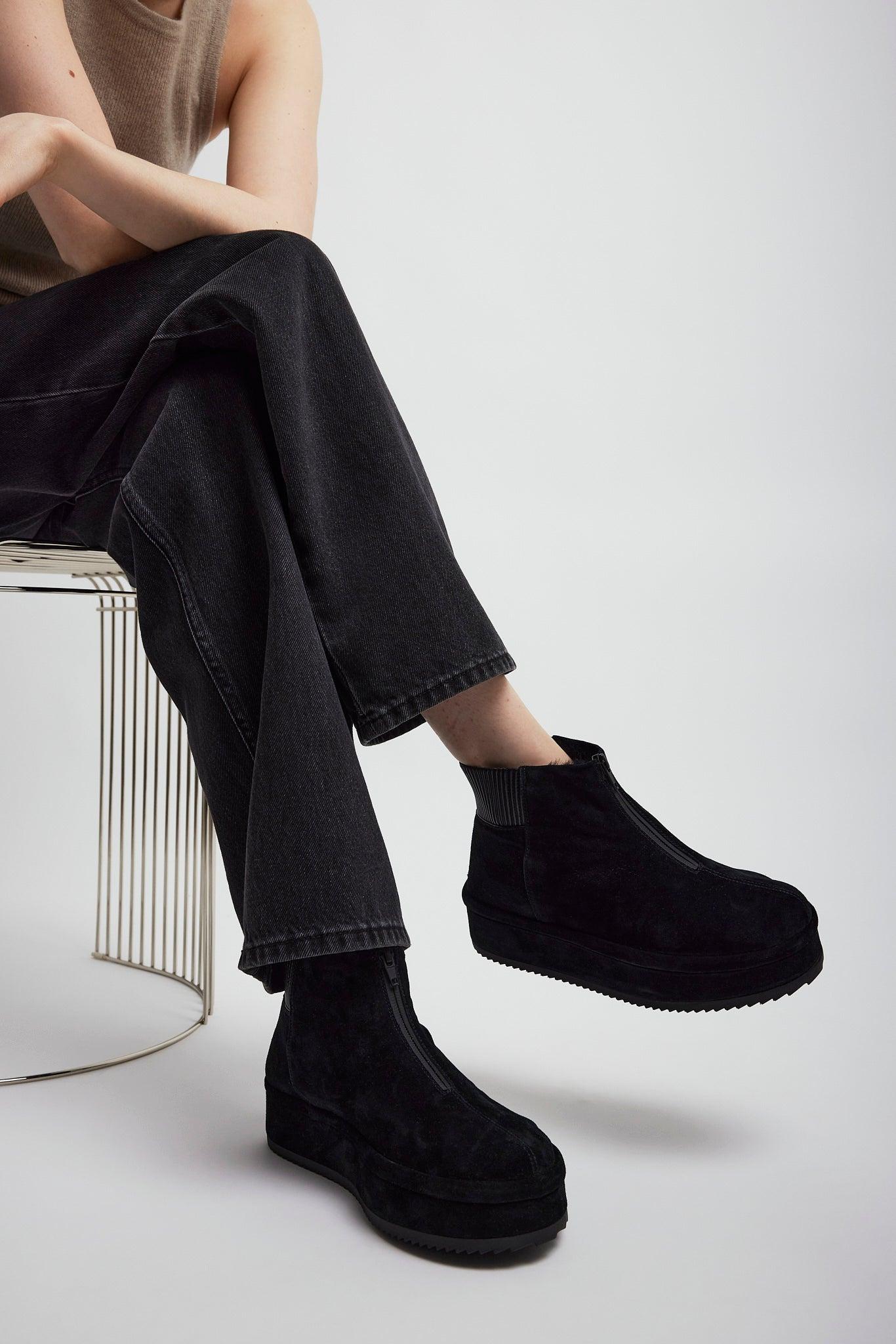Phoebe Philo Bumper Booties in Black | Lyst Phoebe Philo Bumper Booties in Black | Lyst