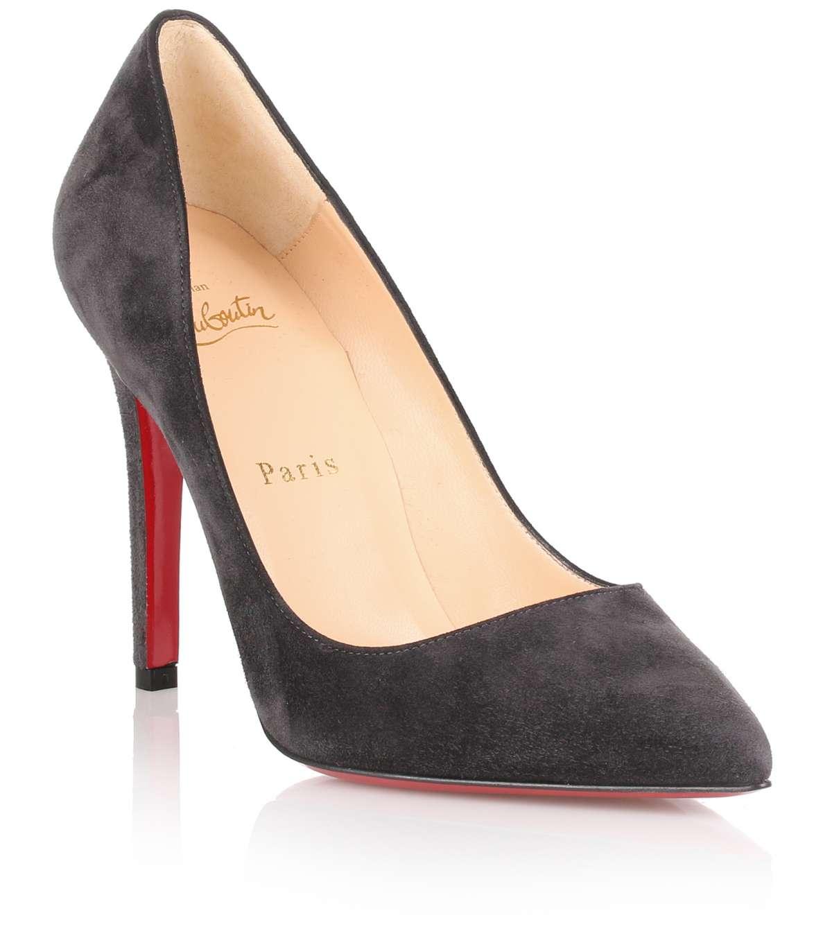 louboutin grey suede