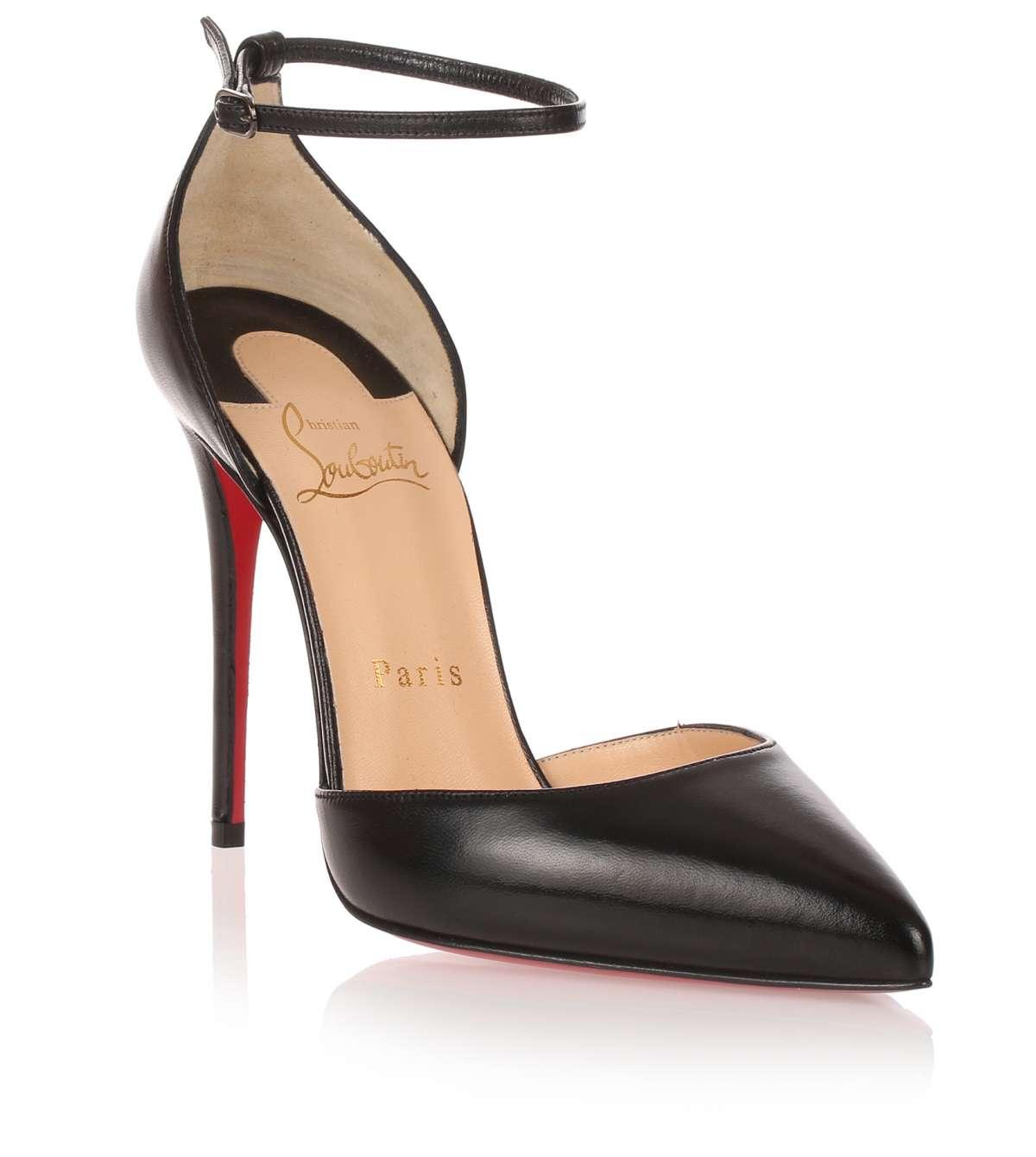 Christian Louboutin Uptown 100 Black Leather Pump Us - Lyst