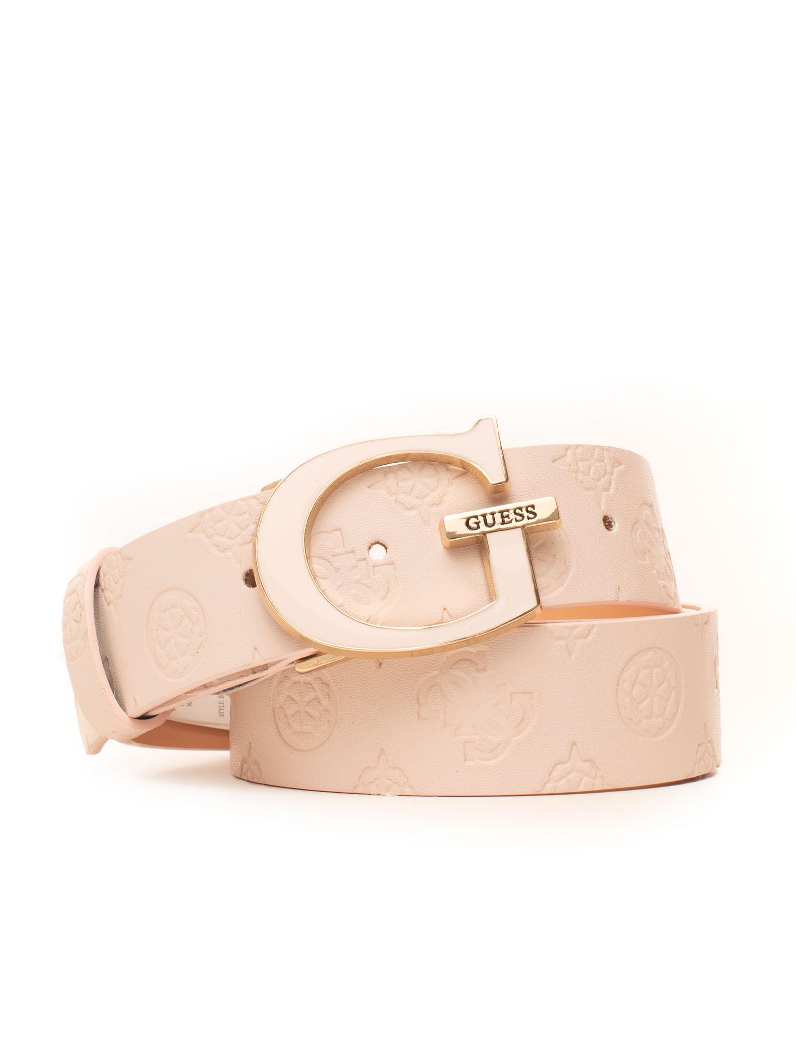 pink guess belt