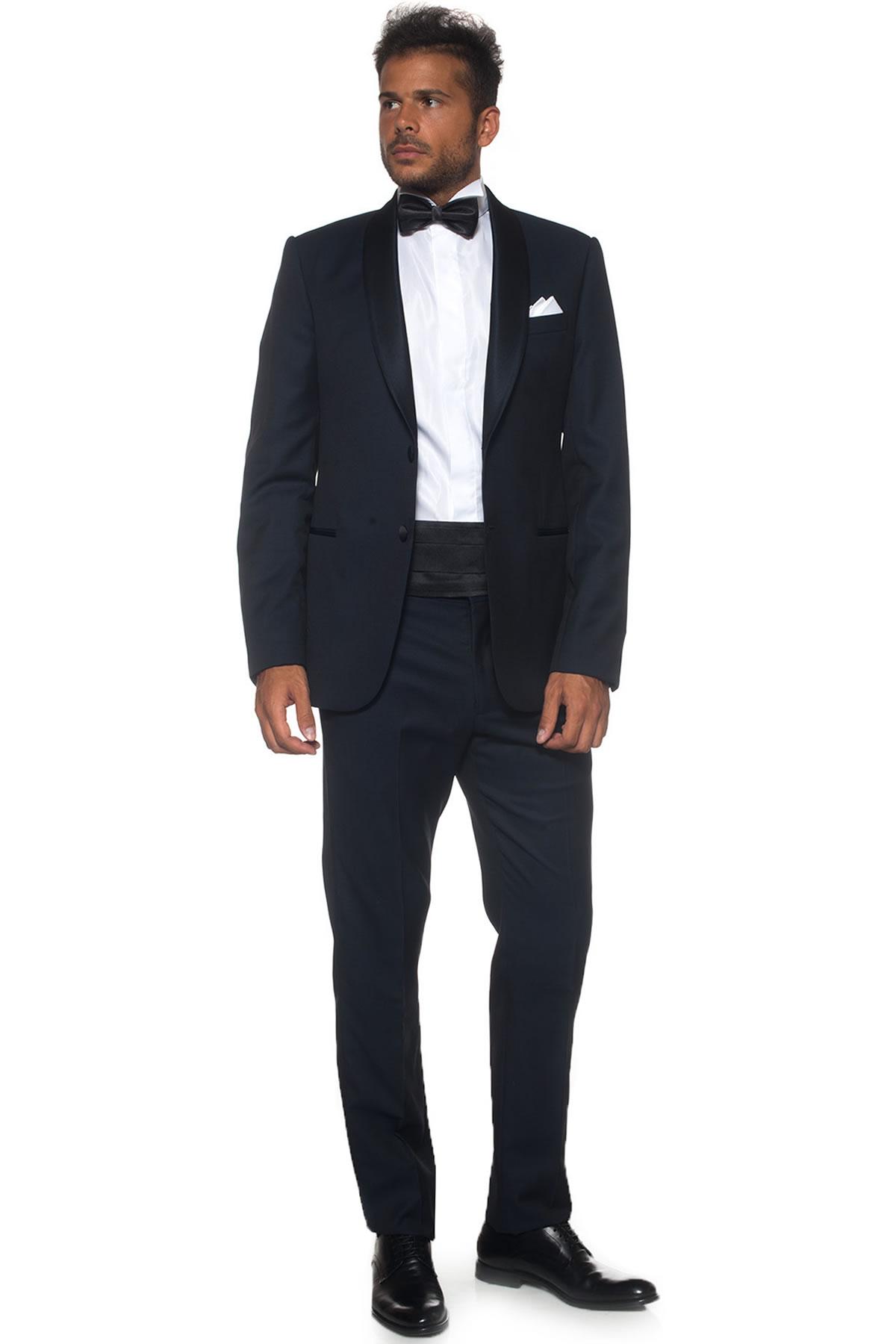 SmokingArmani in Satin da Uomo colore Blu | Lyst