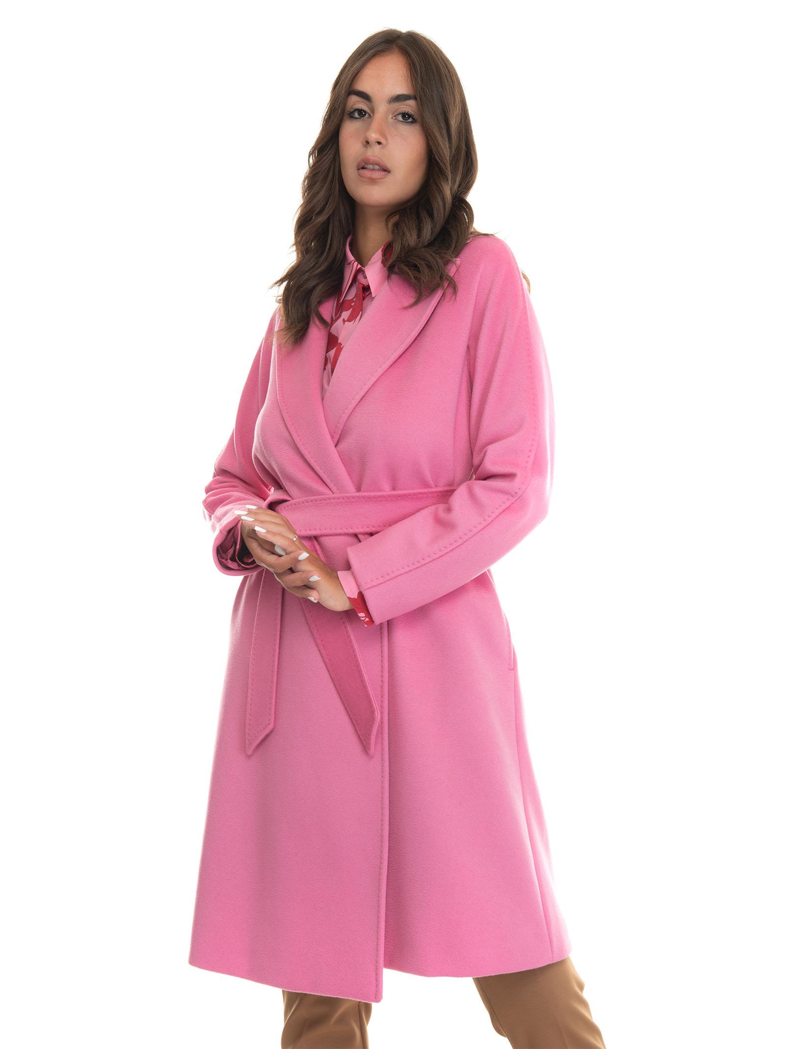 Max Mara Studio Superbo Woolen Coat Pink | Lyst