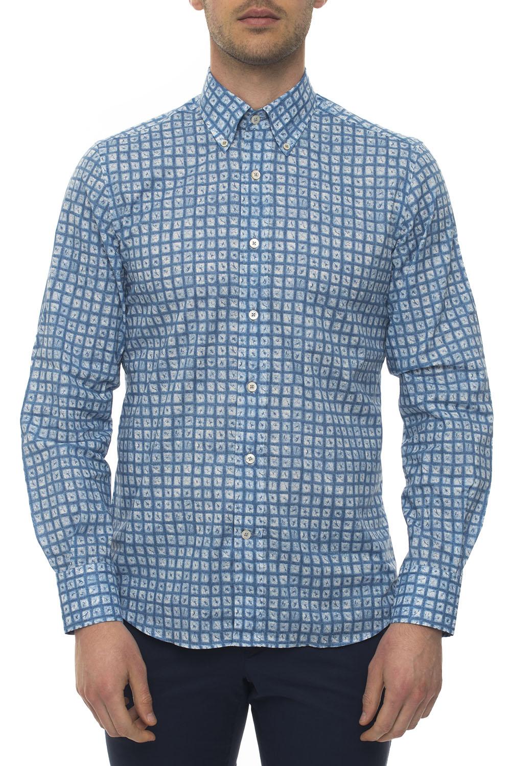 Canali Casual Shirt Sky Blue Cotton for Men - Lyst