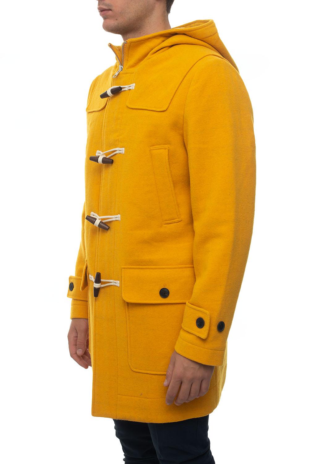 GANT Duffle Coat With Frog Fastening Yellow Wool for Men - Lyst