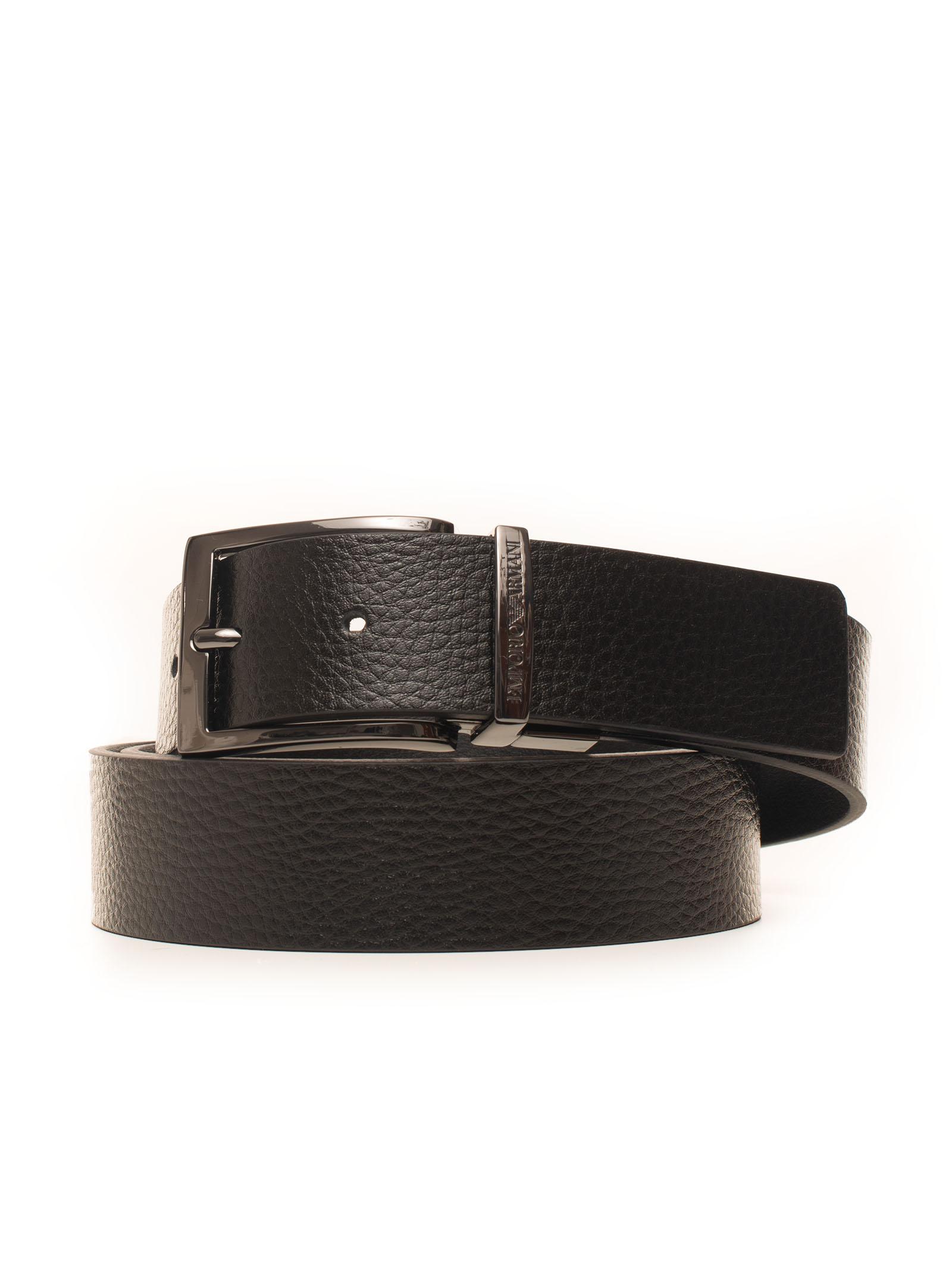 emporio armani leather belt