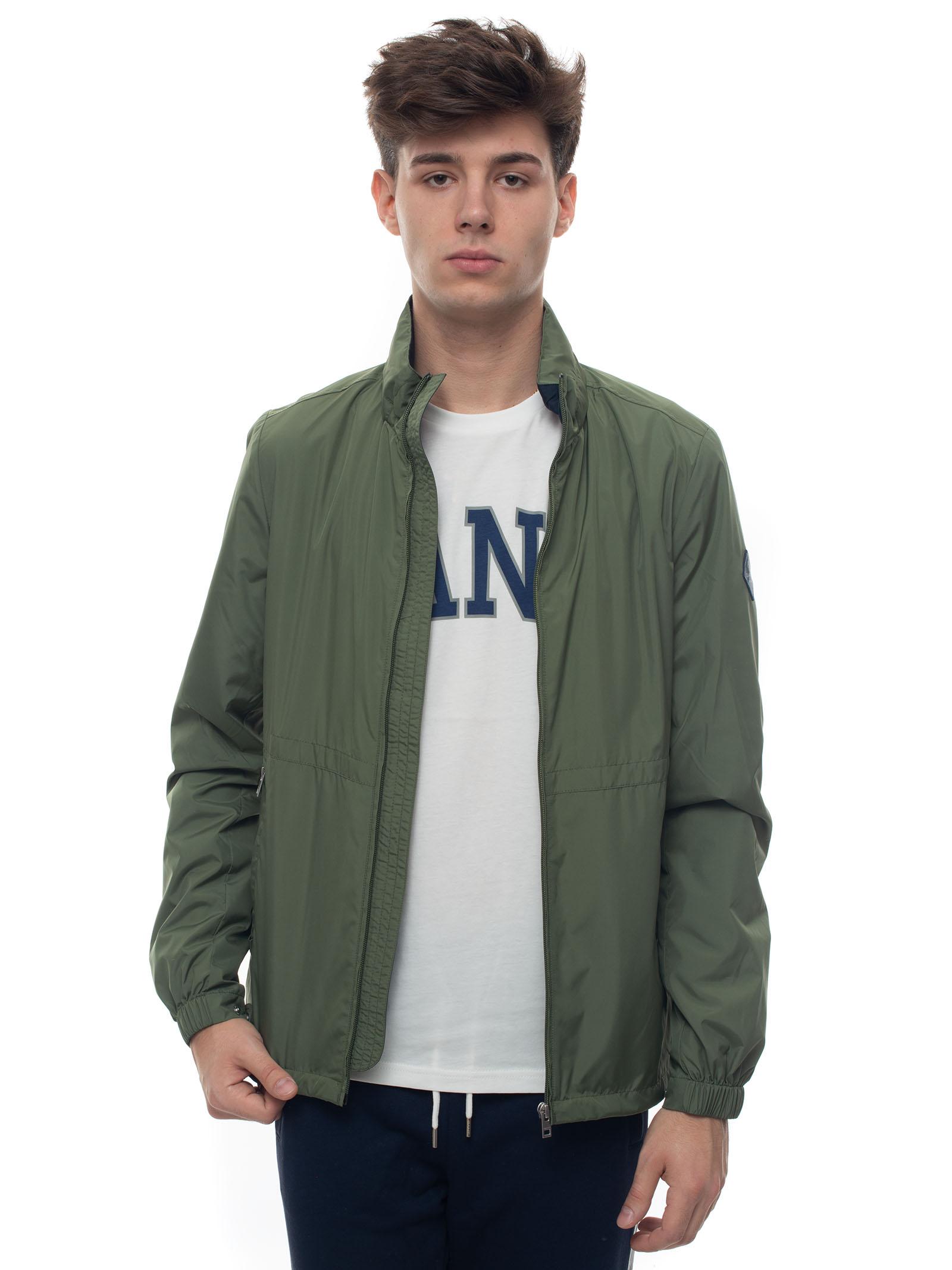 green polyester jacket