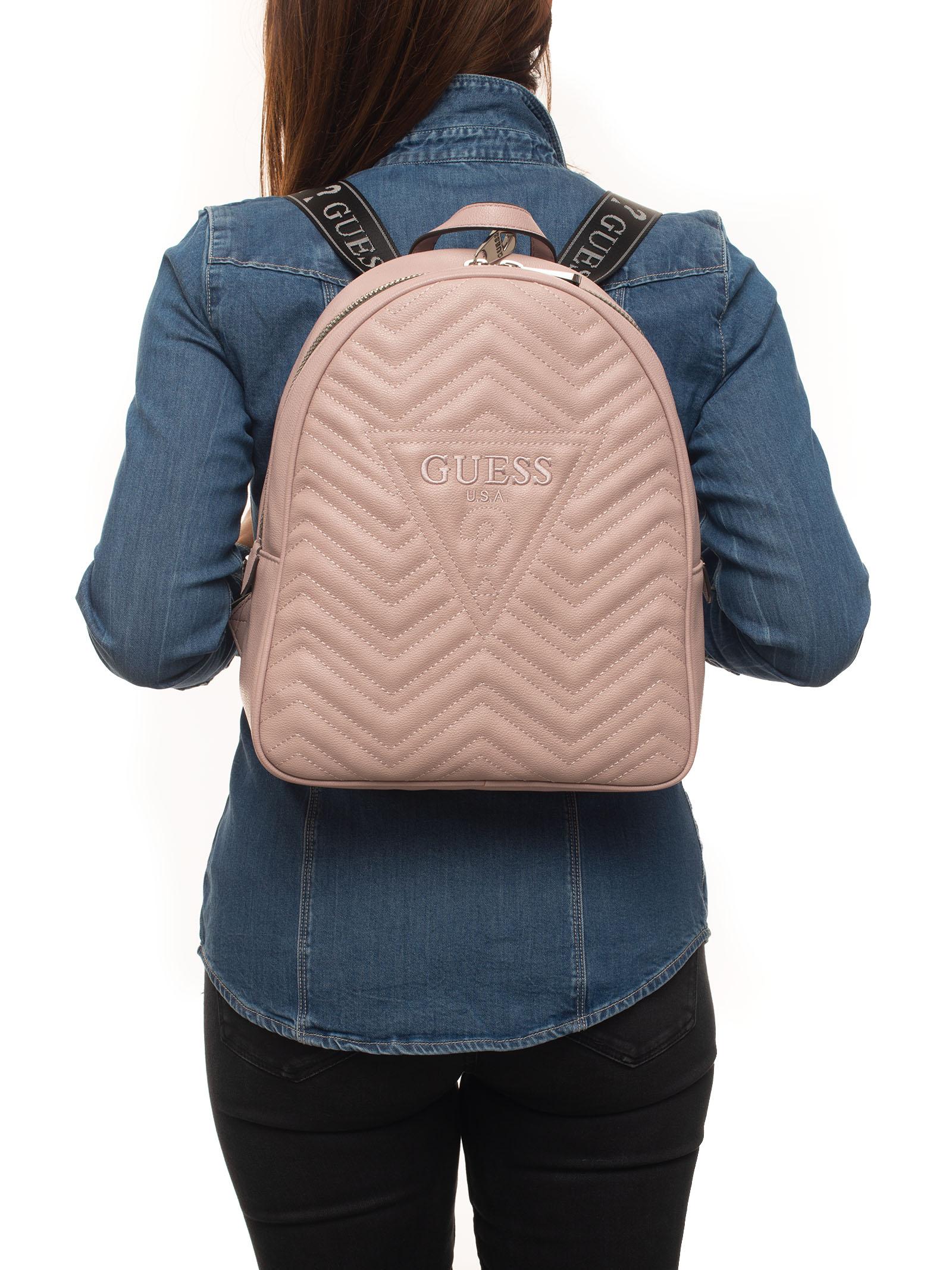 Guess Zana Rucksack Pink Polyurethane | Lyst