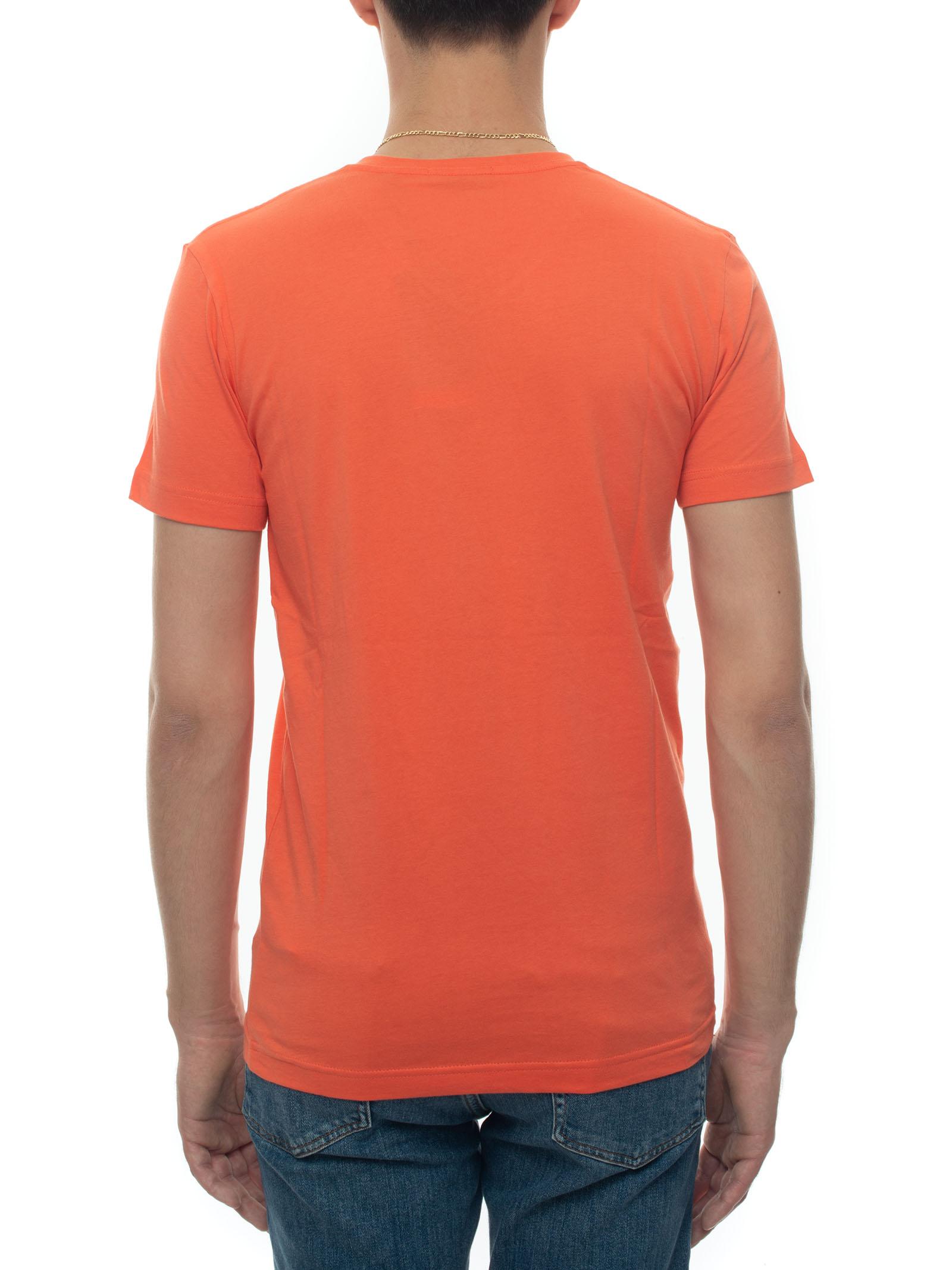 GANT V-necked T-shirt Orange Cotton for Men - Lyst
