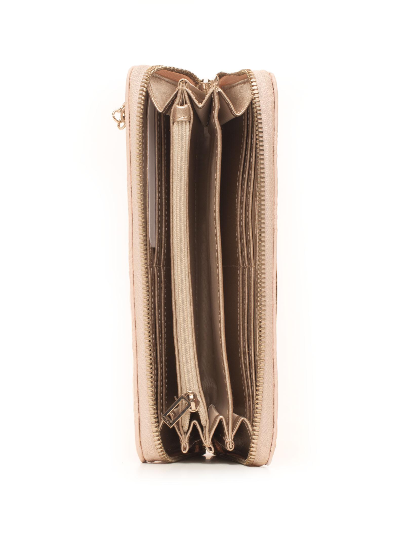 light pink guess wallet