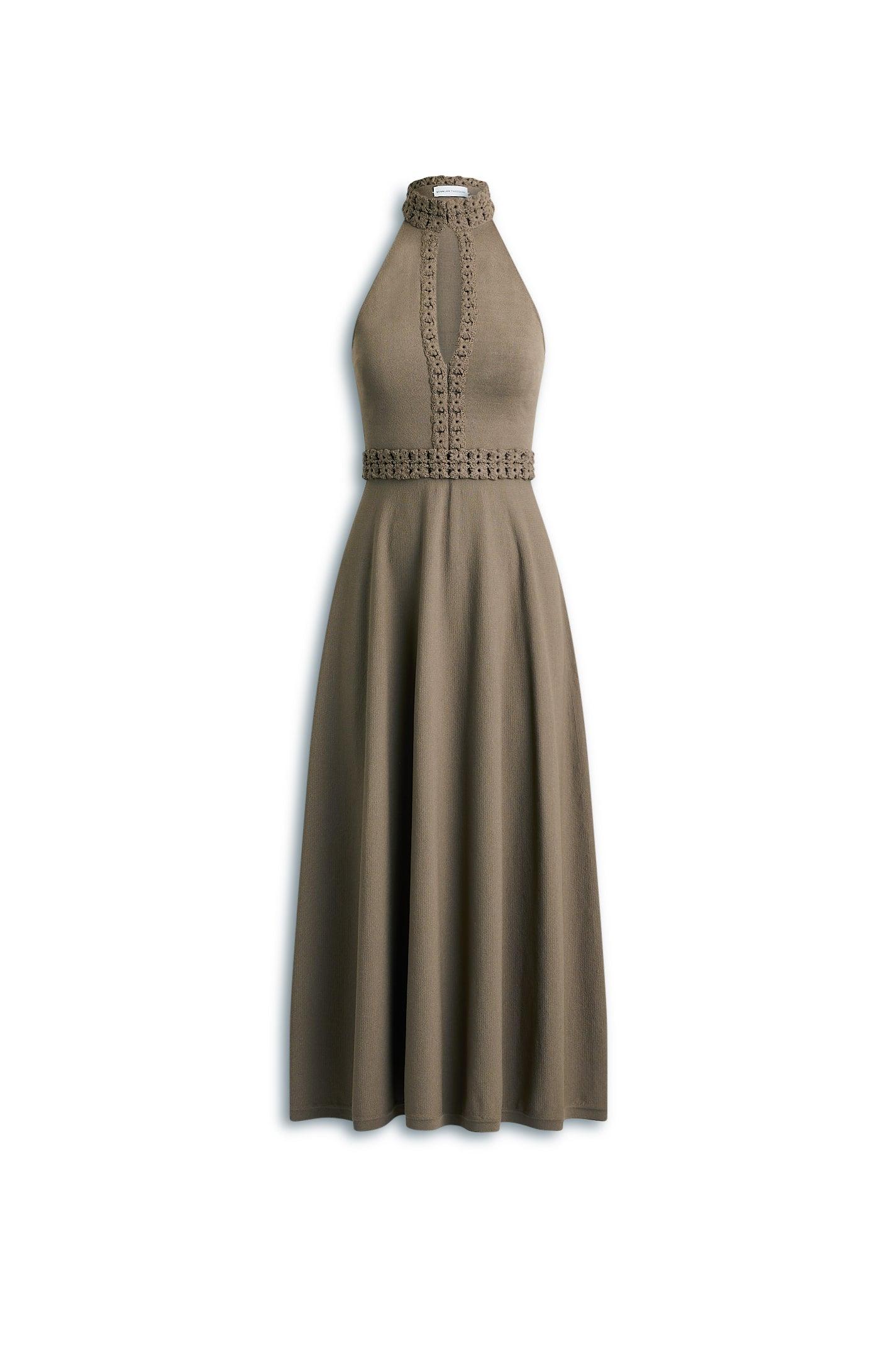 lizzy brushed knit dress LIZZY Knitted Long Slip Dress – ELY ELY