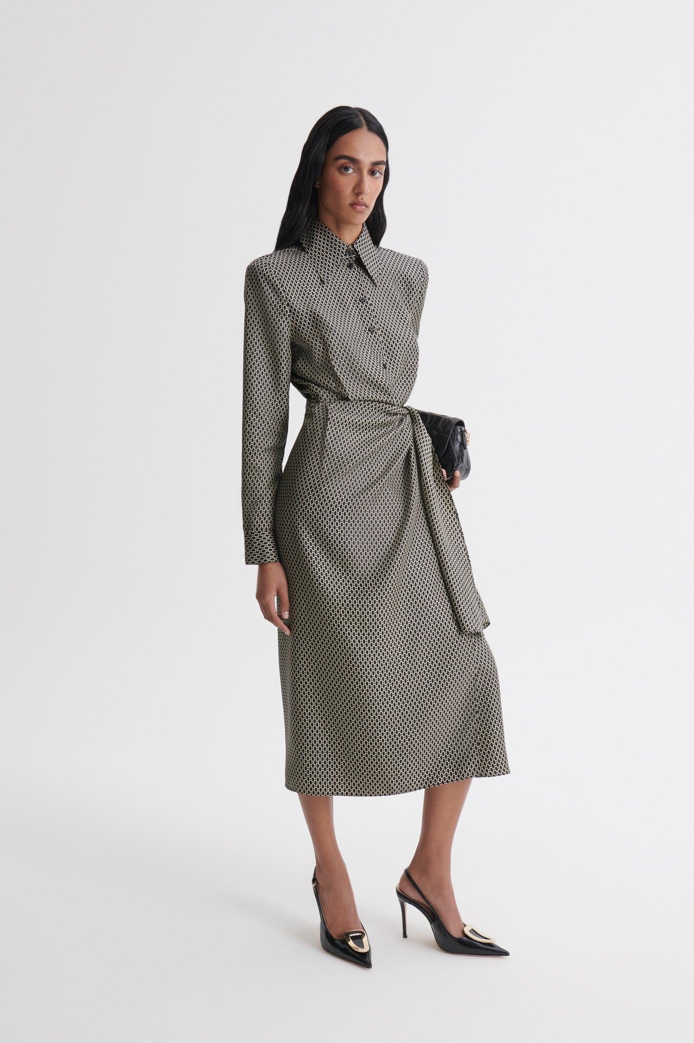 square neck dress a line Anemos