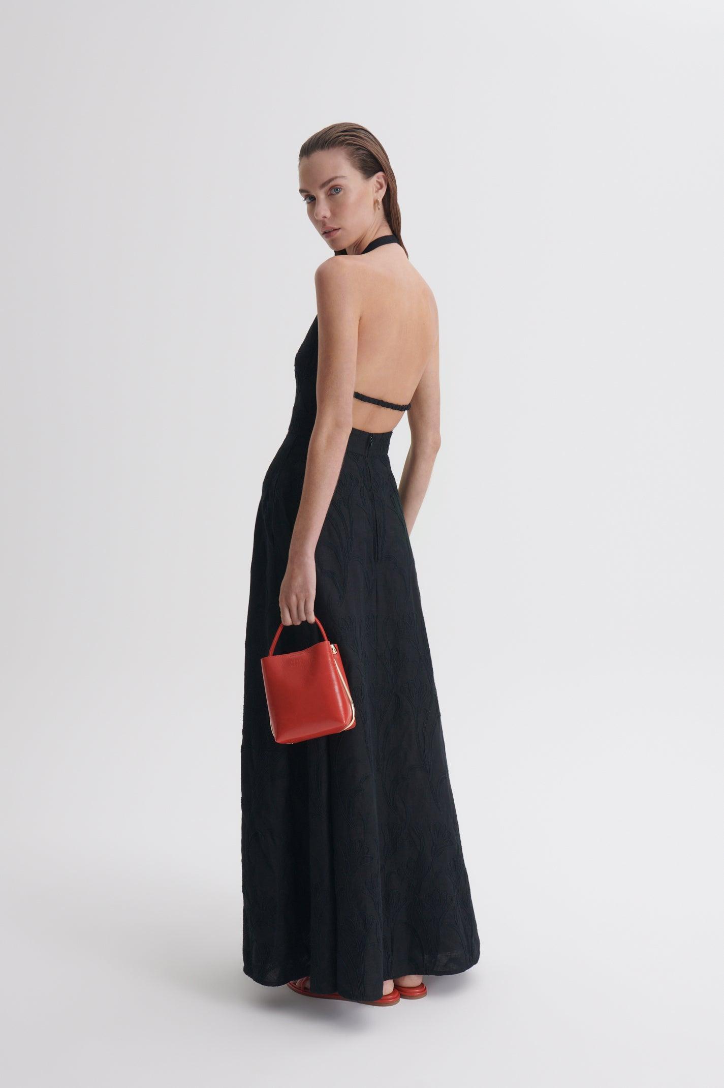 Scanlan Theodore Cornelli Halter Dress in Black | Lyst