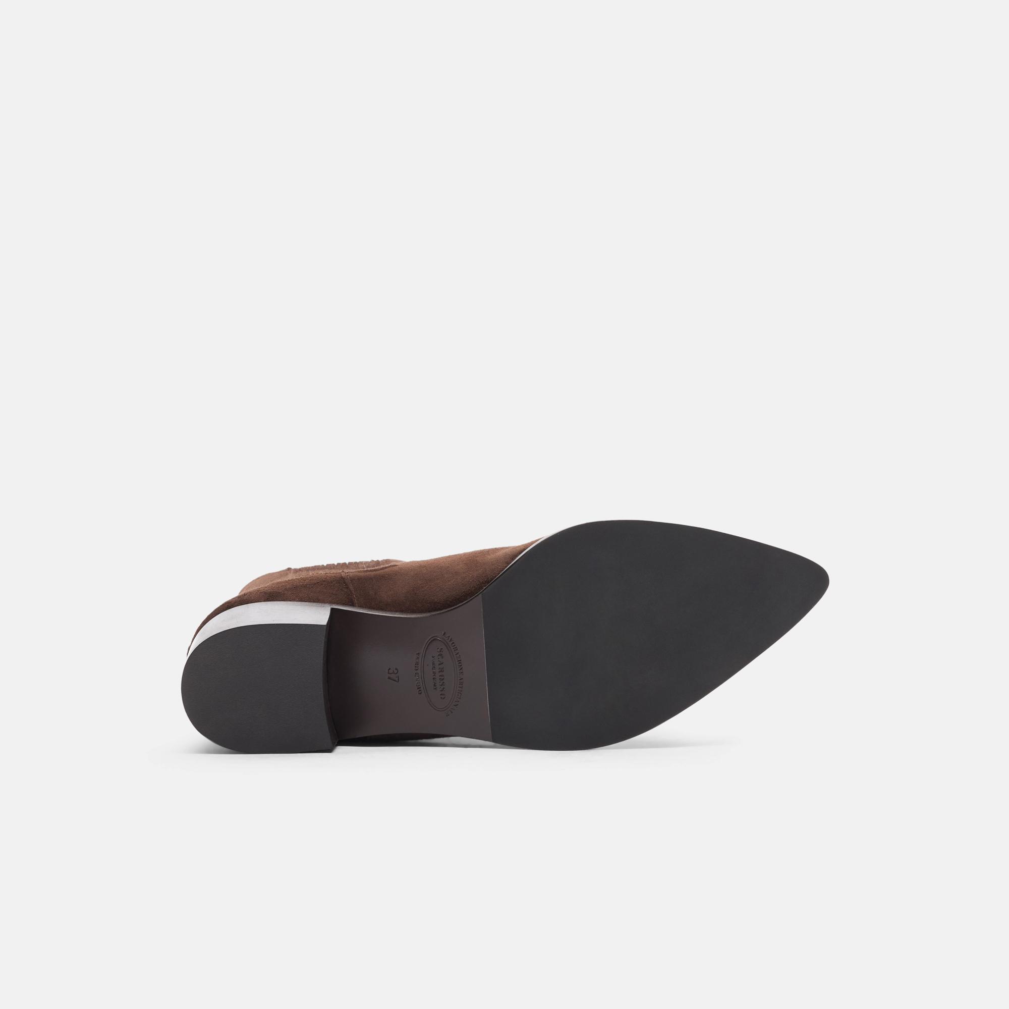 ショートブーツ・ブーティ SCAROSSO Olivia Marrone Scamosciata (OLIVIACHELBROSUED) Olivia Marrone Scamosciata di SCAROSSO in Nero | Lyst