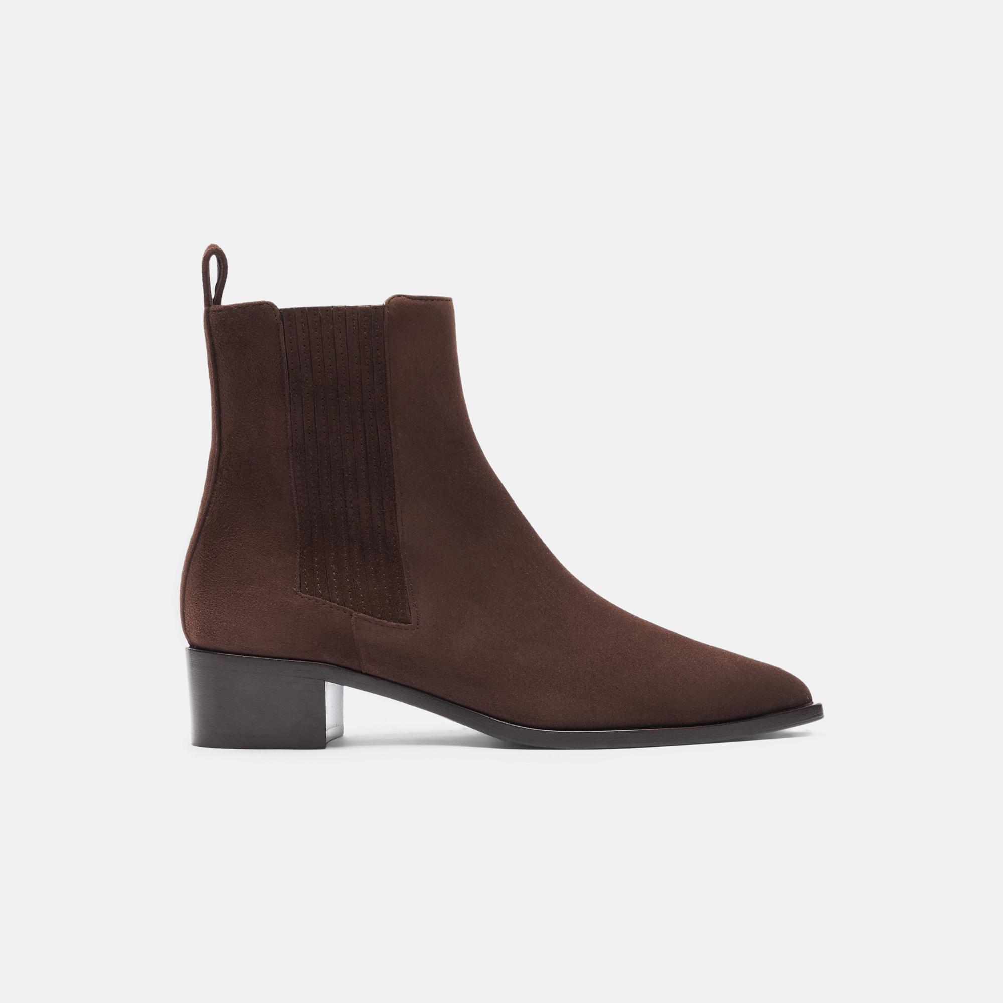 ショートブーツ・ブーティ SCAROSSO Olivia Marrone Scamosciata (OLIVIACHELBROSUED) Olivia Marrone Scamosciata di SCAROSSO in Nero | Lyst