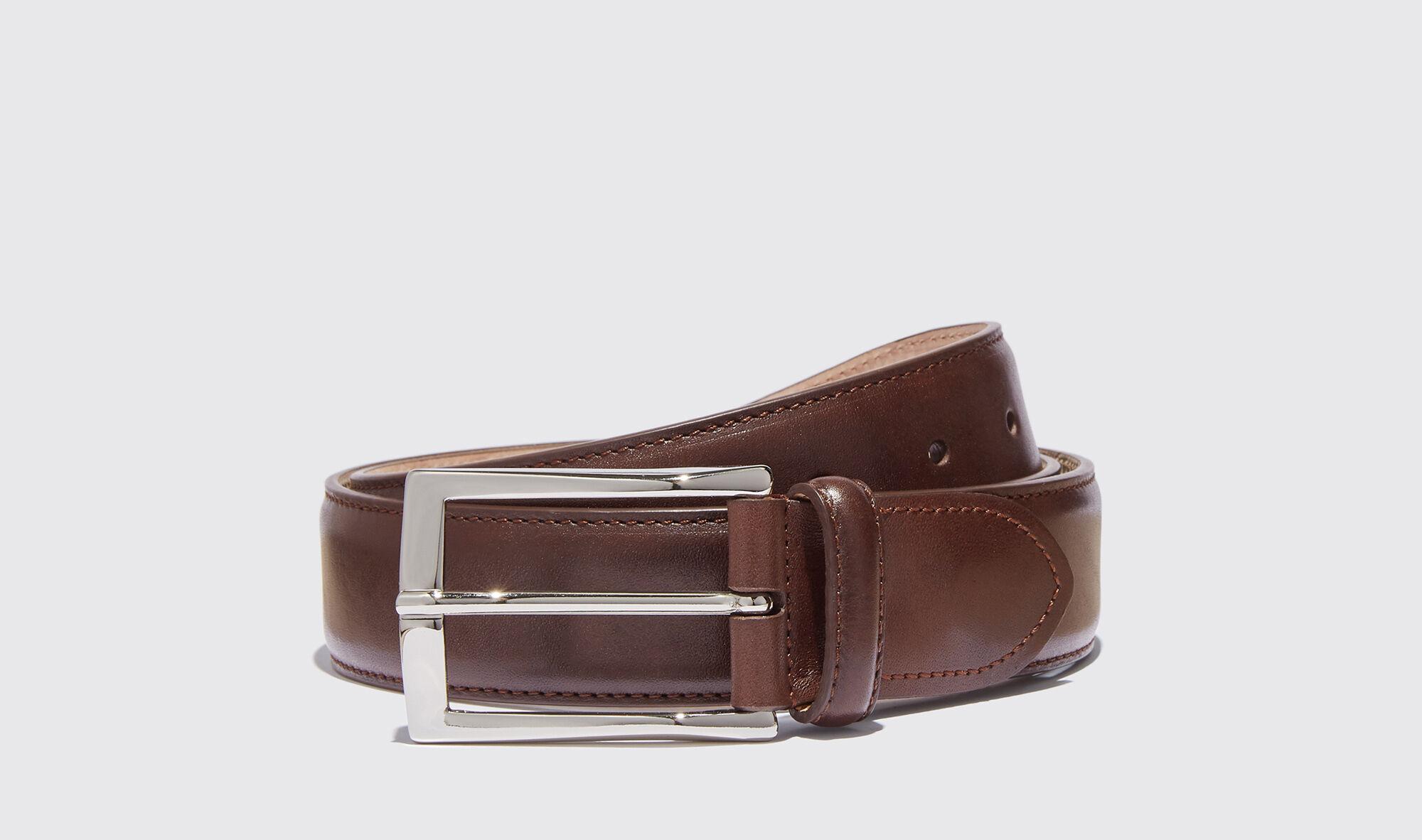 SCAROSSO Belts Cintura Marrone Classica Calf Leather in Brown for Men | Lyst