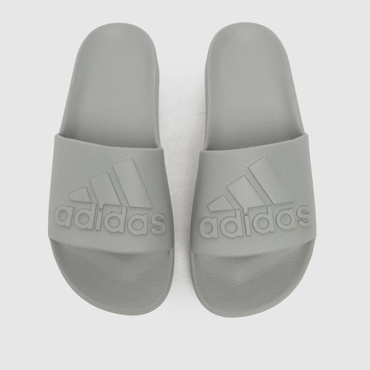 adidas Adilette Aqua Sandals In in Grey for Men Lyst UK