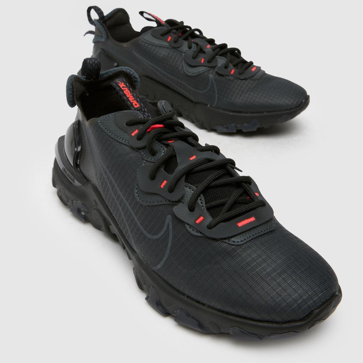 black and red nike react