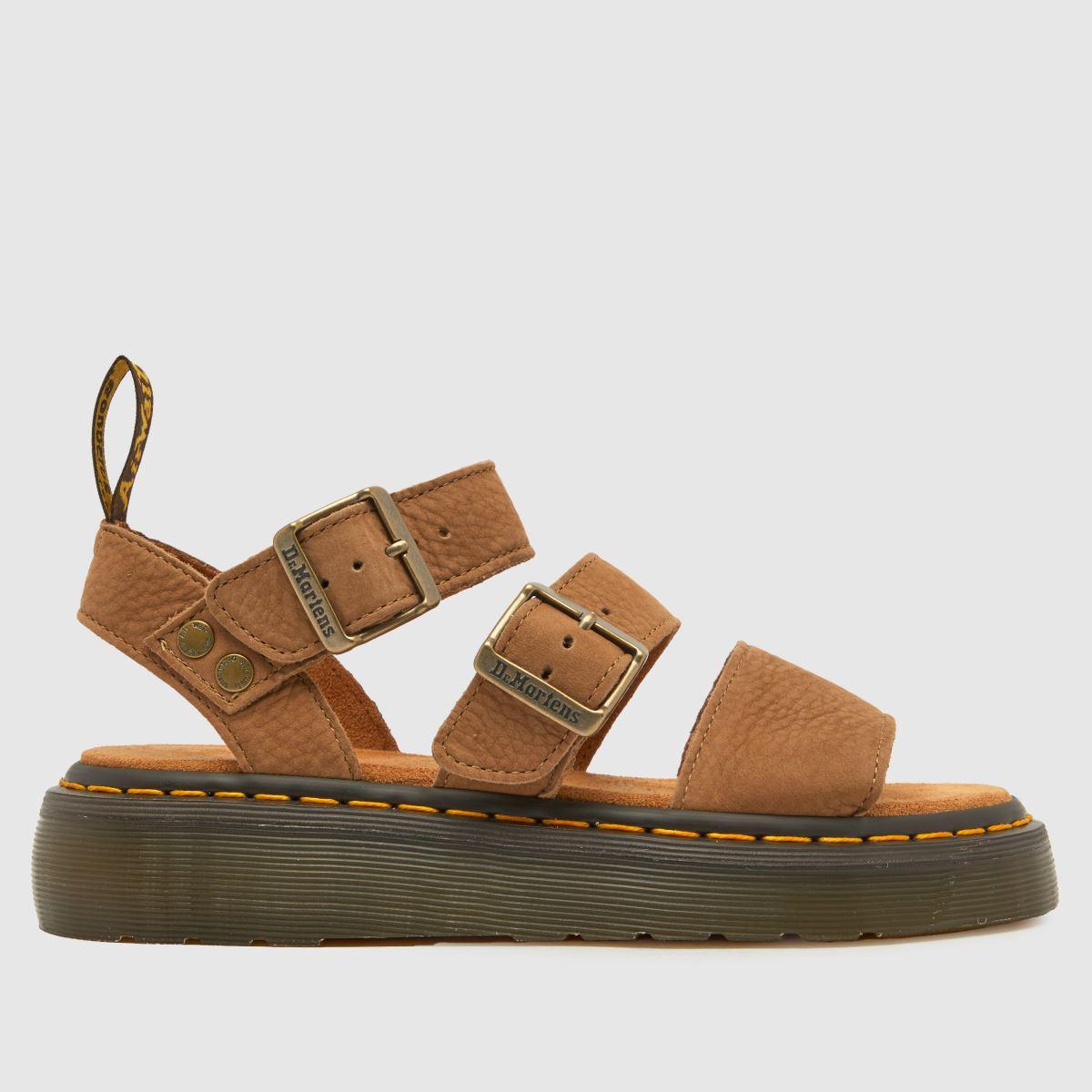 Martens Women´s Brown Gryphon Quad Sandals In flats flats