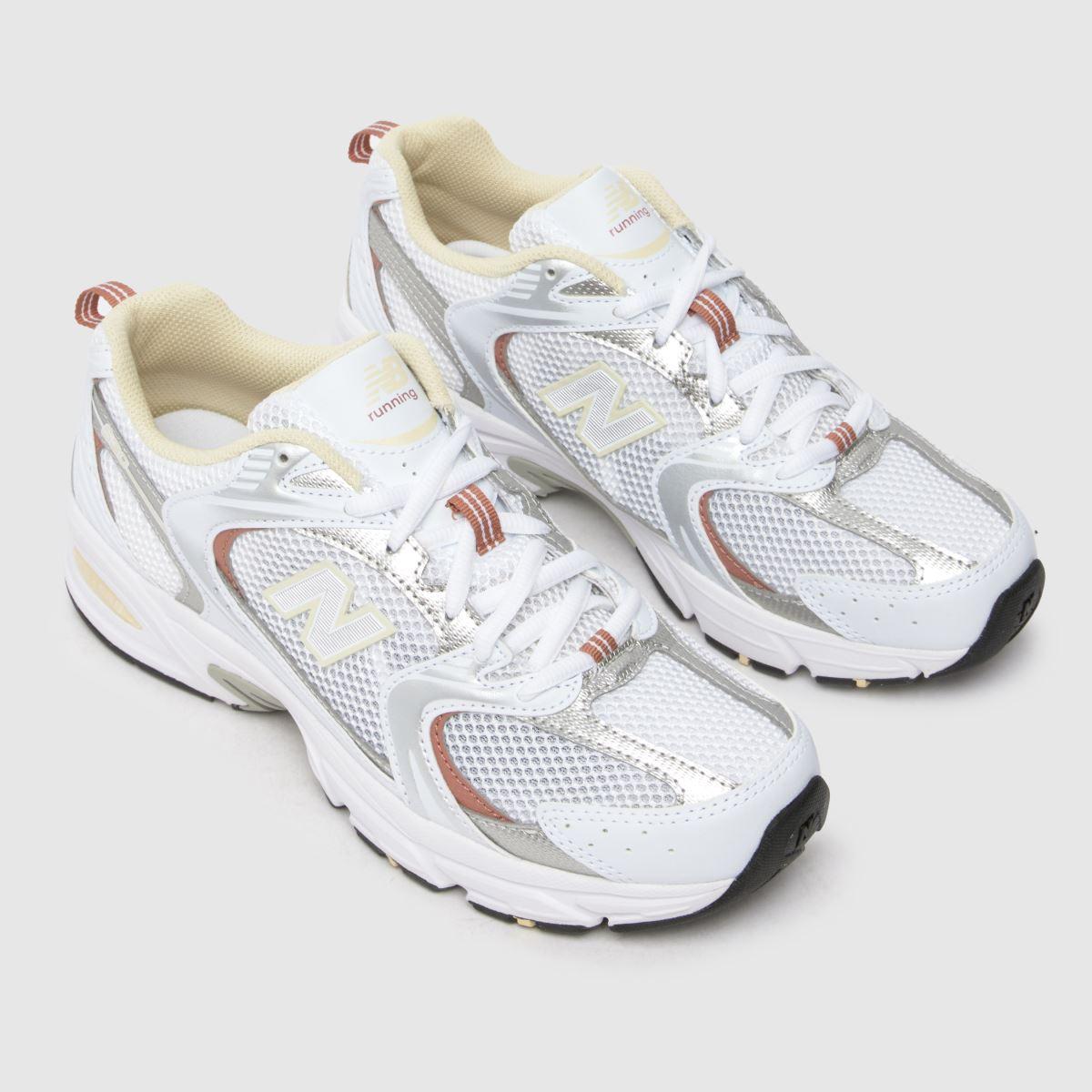 Youth Trainers New Balance 530 Pink Yellow New Balance 530 Womens White  Pink Yellow Trainers Lyst