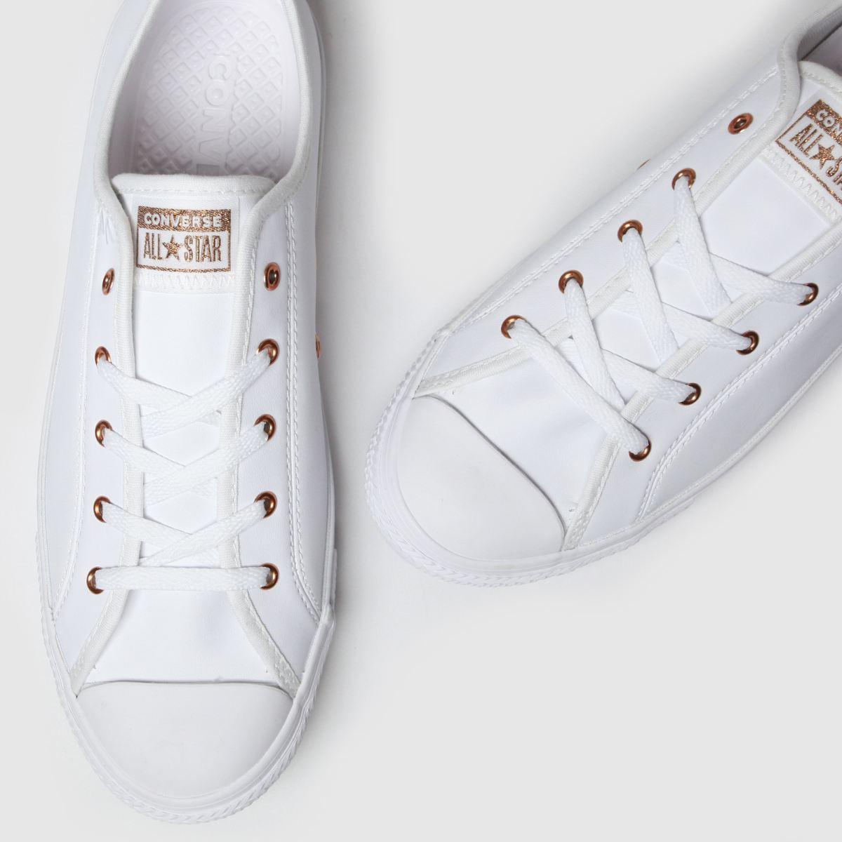 converse all star dainty white gold