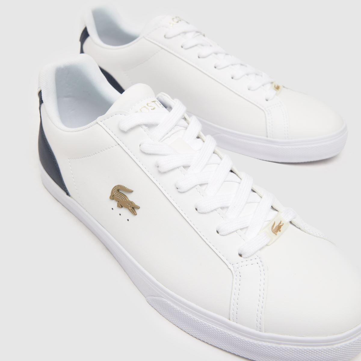 Lacoste lerond top white navy