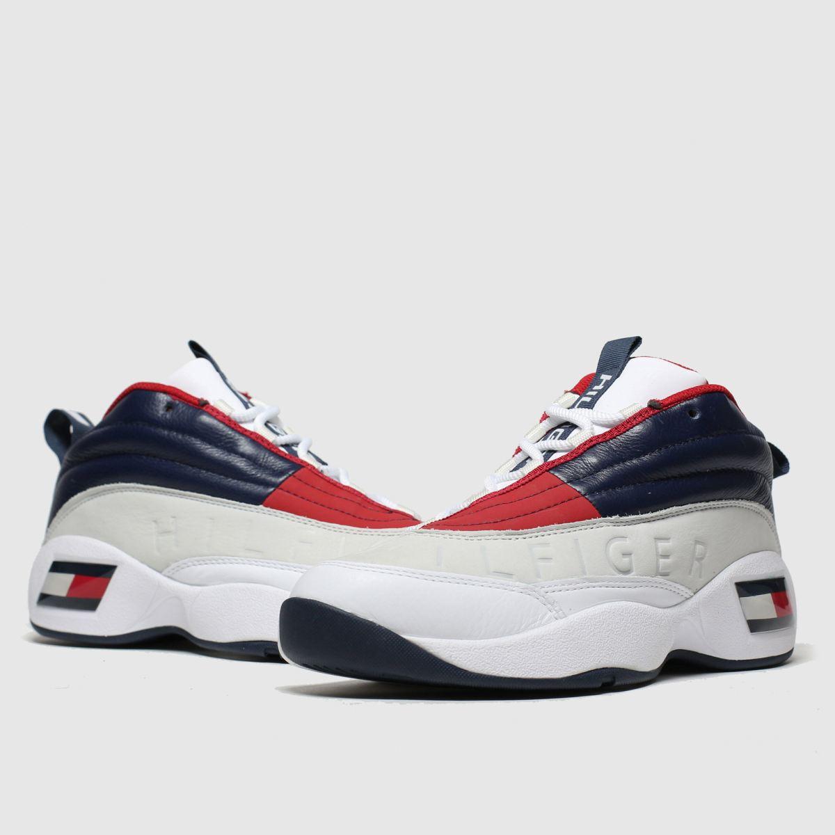 Tommy Hilfiger White Navy Tj The Skew Heritage Sneaker