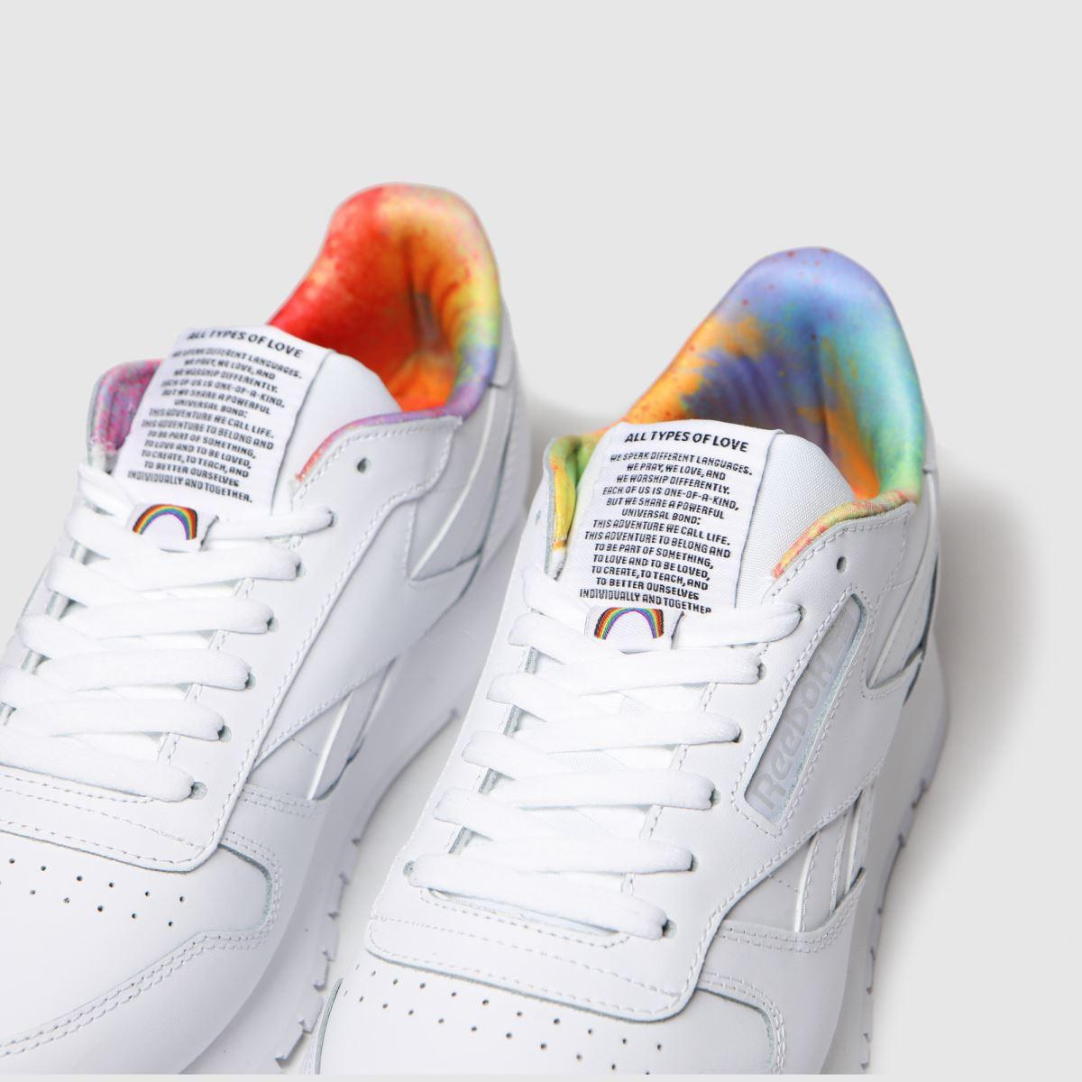 Reebok Classic Leather Pride Trainers in White for Men | Lyst UK