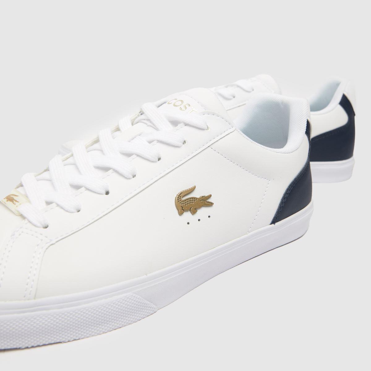 Lacoste Lerond Pro Trainers In White Navy for Men Lyst UK
