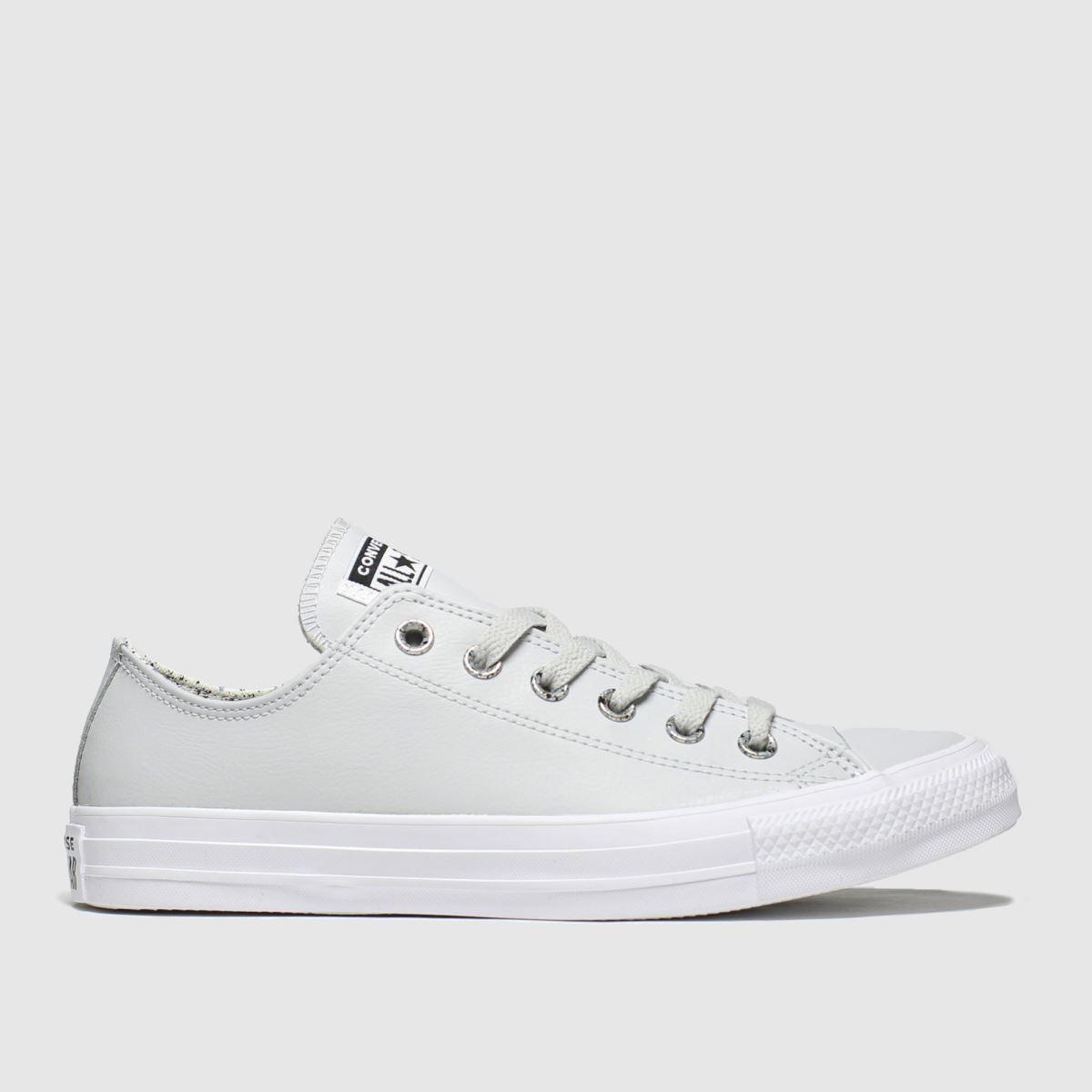 converse grey anodized metals ox trainers