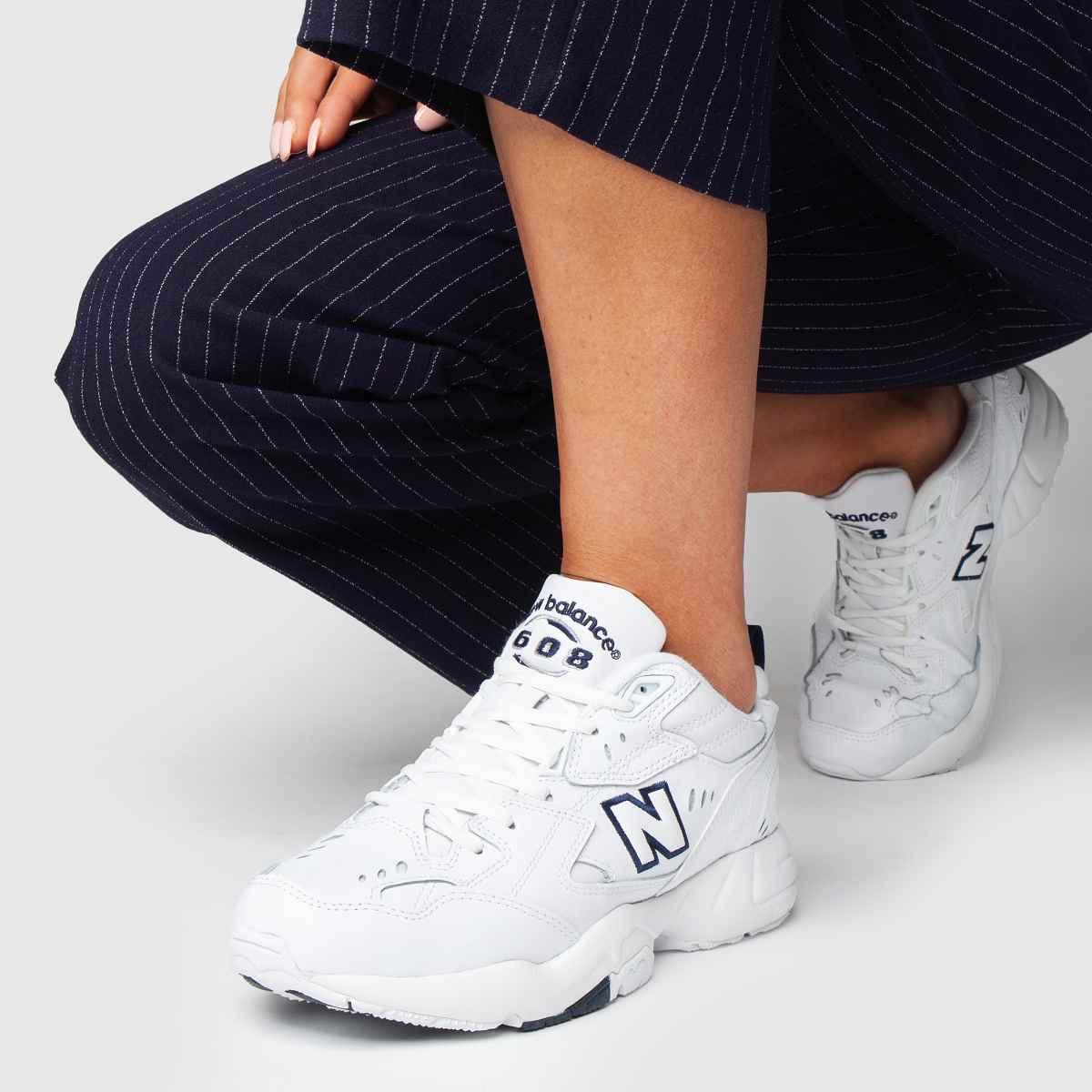 New Balance 608 White And Chunky Trainers Lyst