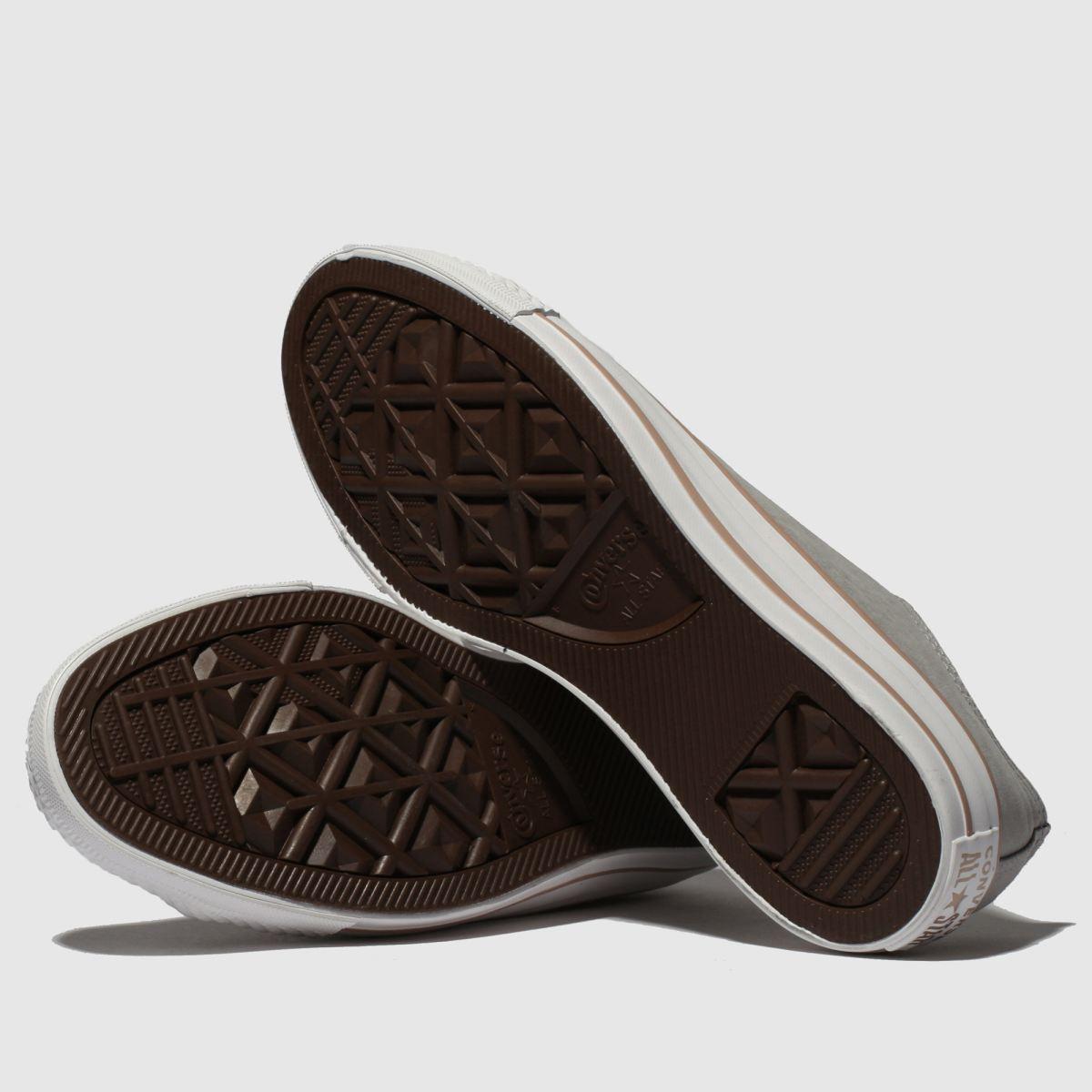 grey all star peached canvas ox trainers