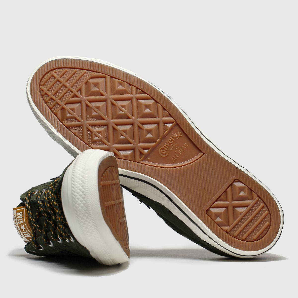 converse khaki mountain club star player trainers