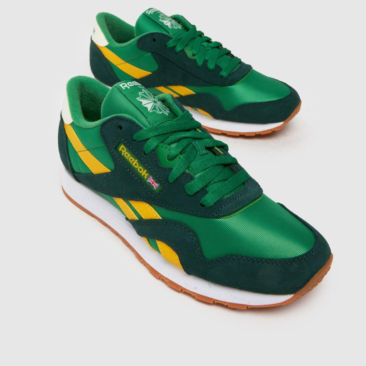 Reebok yellow classic nylon trainers best sale