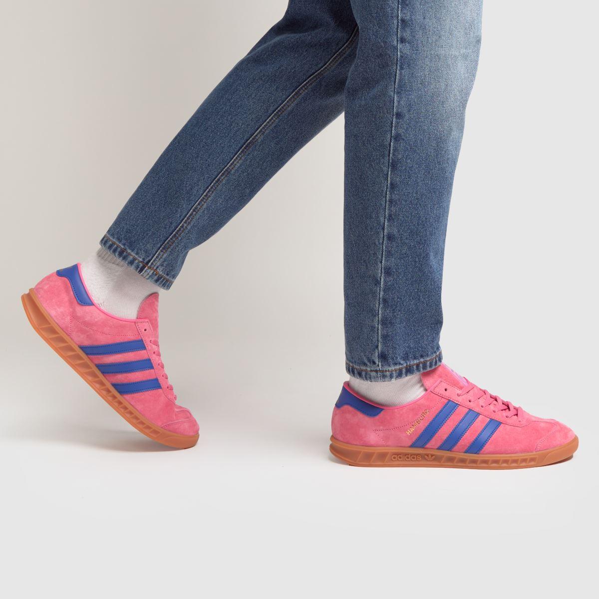 adidas Hamburg Trainers - / Blue in Pink for Men | Lyst UK