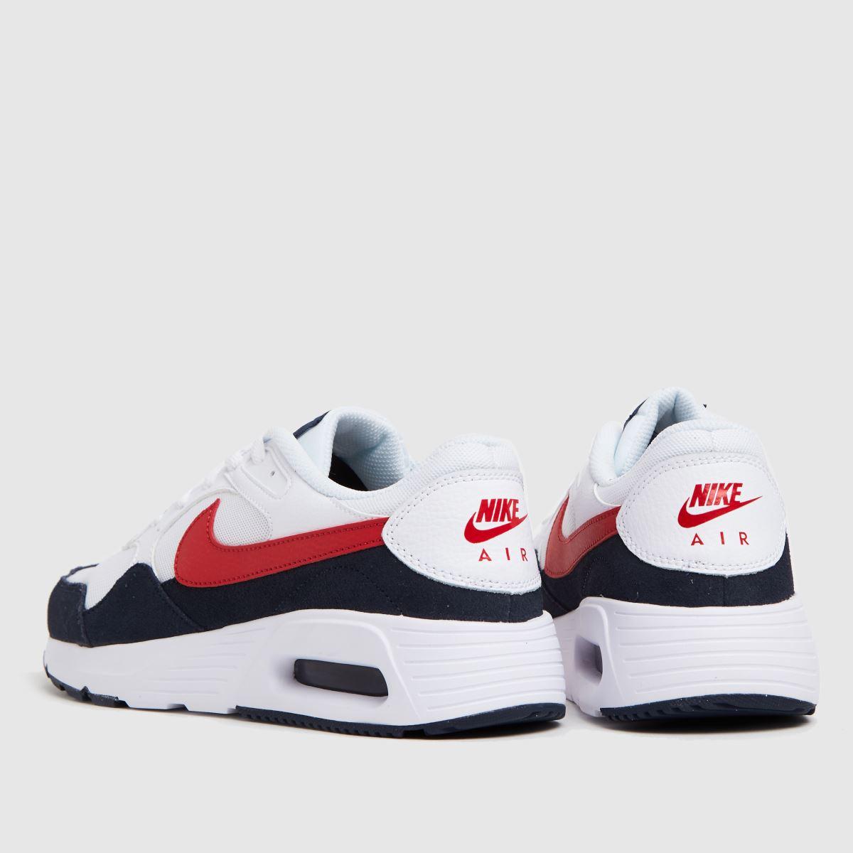 Nike trainers white and red hotsell