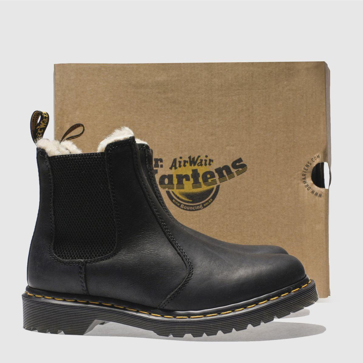 Dr. Martens Leonore Faux Fur Lined Chelsea Boot in Black | Lyst UK