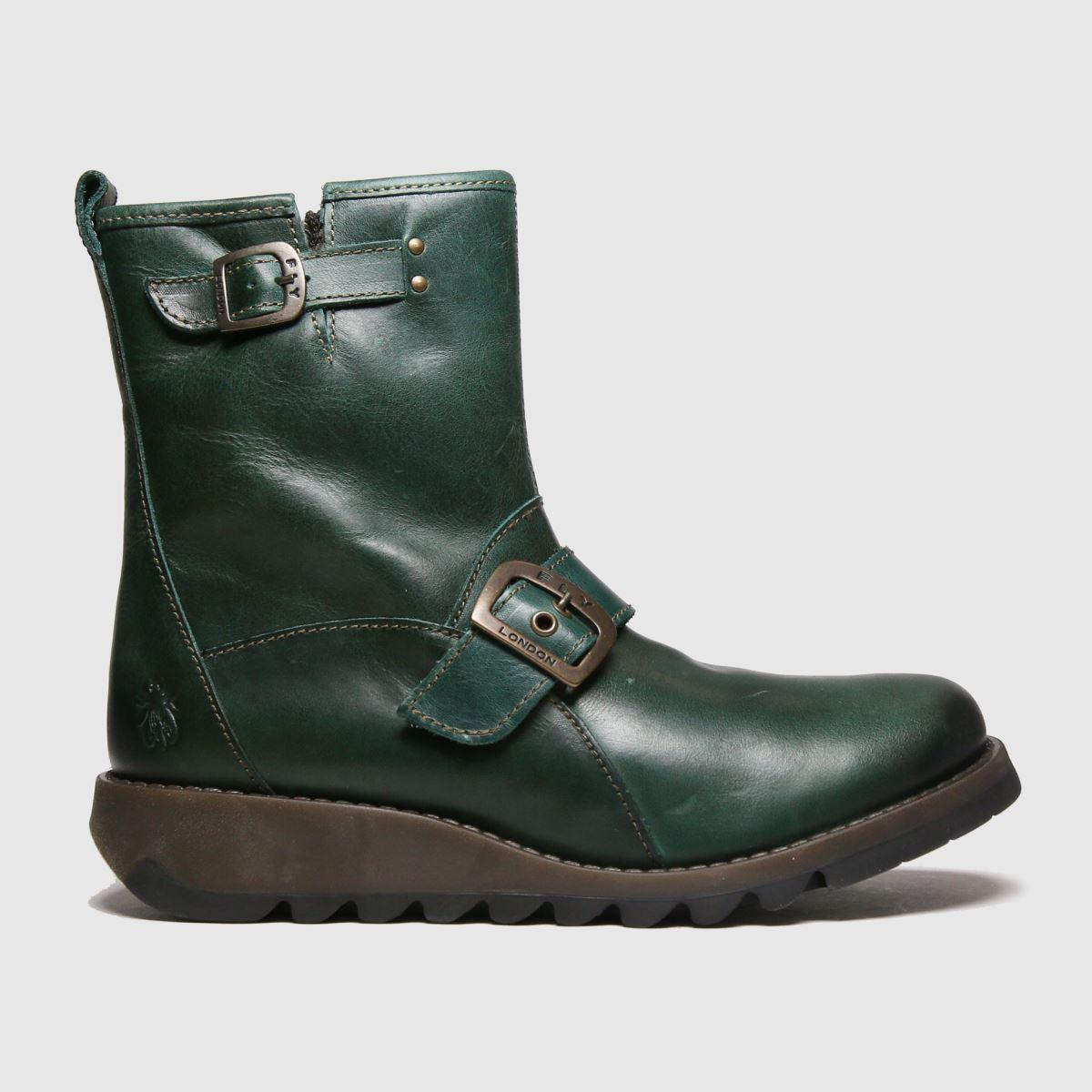 Fly London Sino Boots in Green | Lyst UK